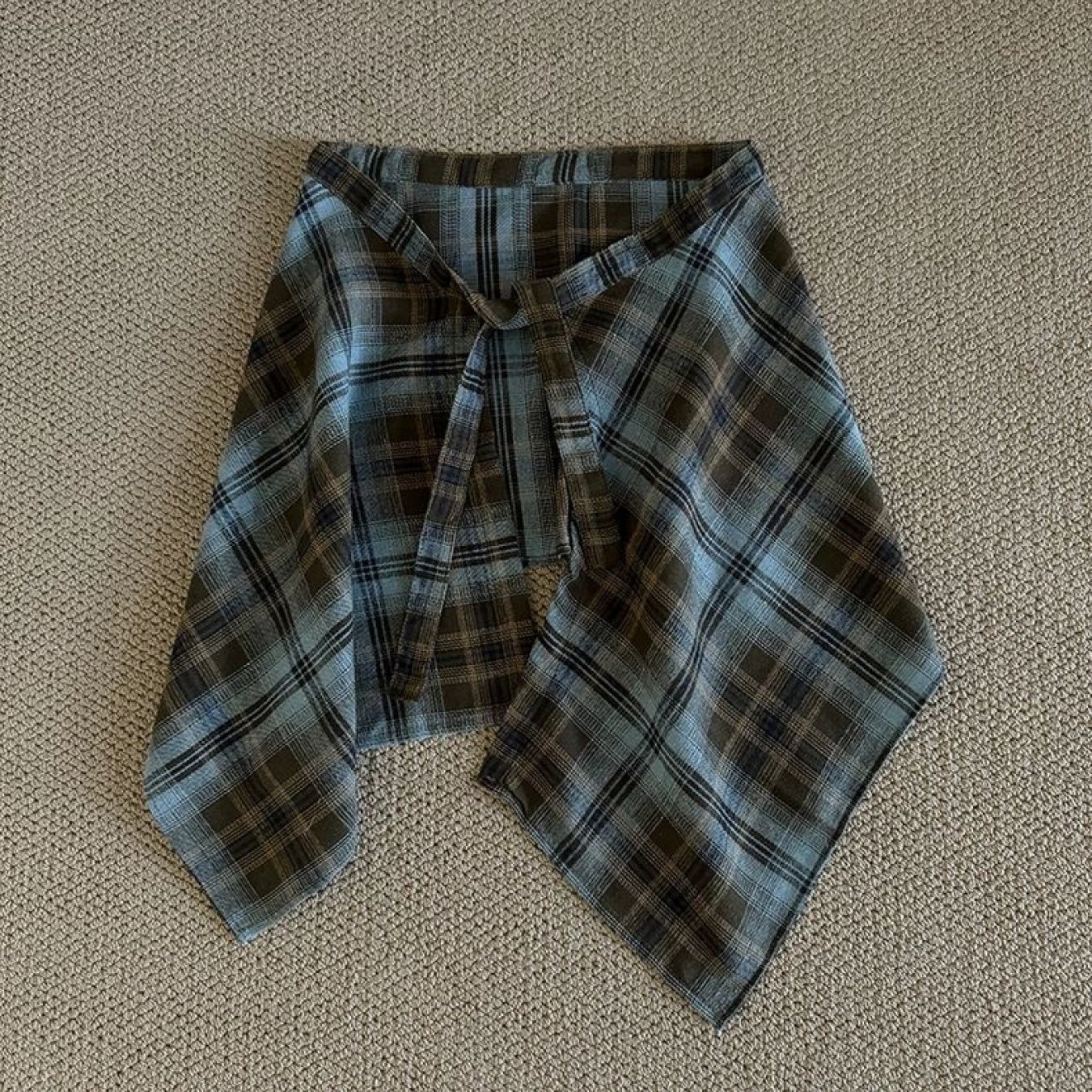 TEMU 【ス】ヒップカバースカート付きレースアップパンツ、レイヤードウェア、ア、風、ヒップカバースカート、ダンス、ファッション、ラッパー