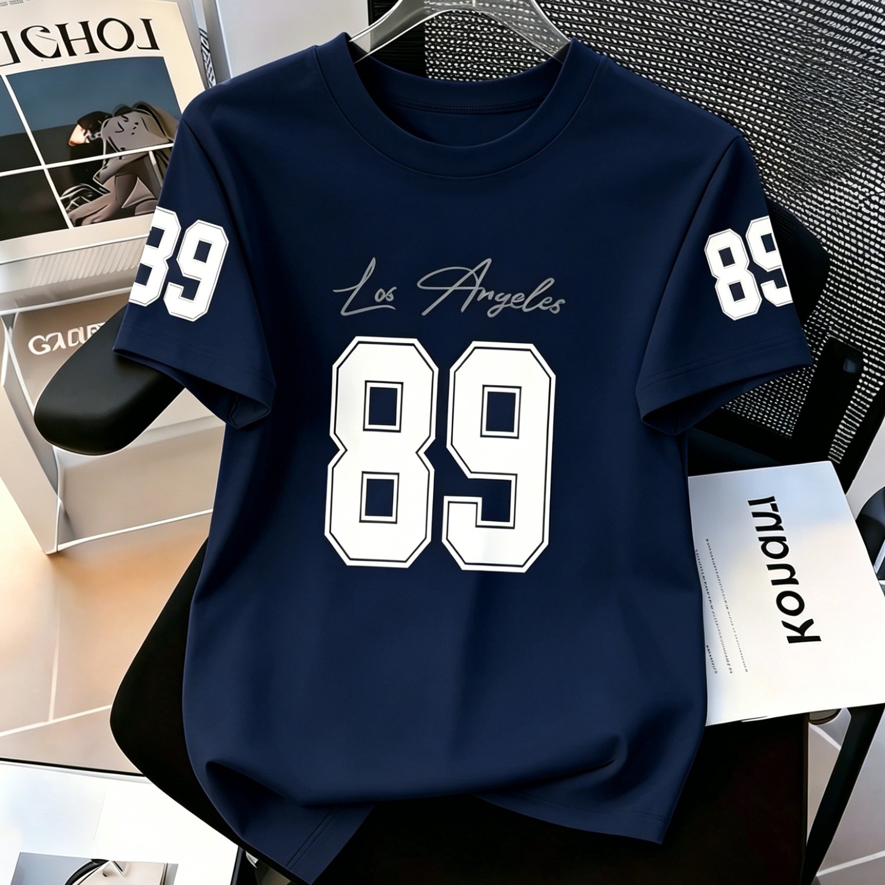 TEMU Women's 2026 New Summer Slim-fit Round Neck Short-sleeve T-shirt With Digital Pattern Print