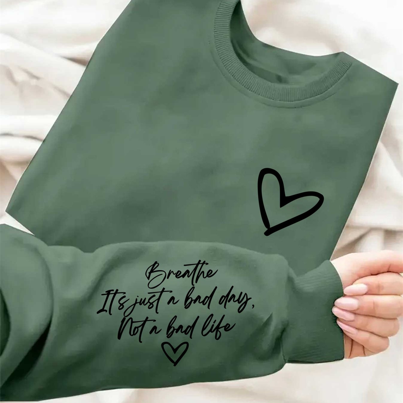 TEMU Letter Print Sweatshirt, Crew Neck Casual Sweatshirt For Fall & Spring, Women's Clothing