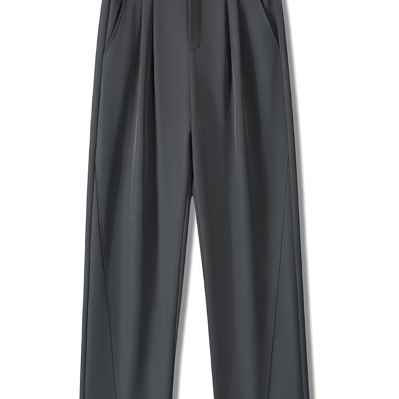 TEMU Men's Summer Casual Pants, Student Fashion, Wear, Couple's Style, Drawstring Sport Pants, Trendy And Solid Color Straight-leg Pants, Thin New