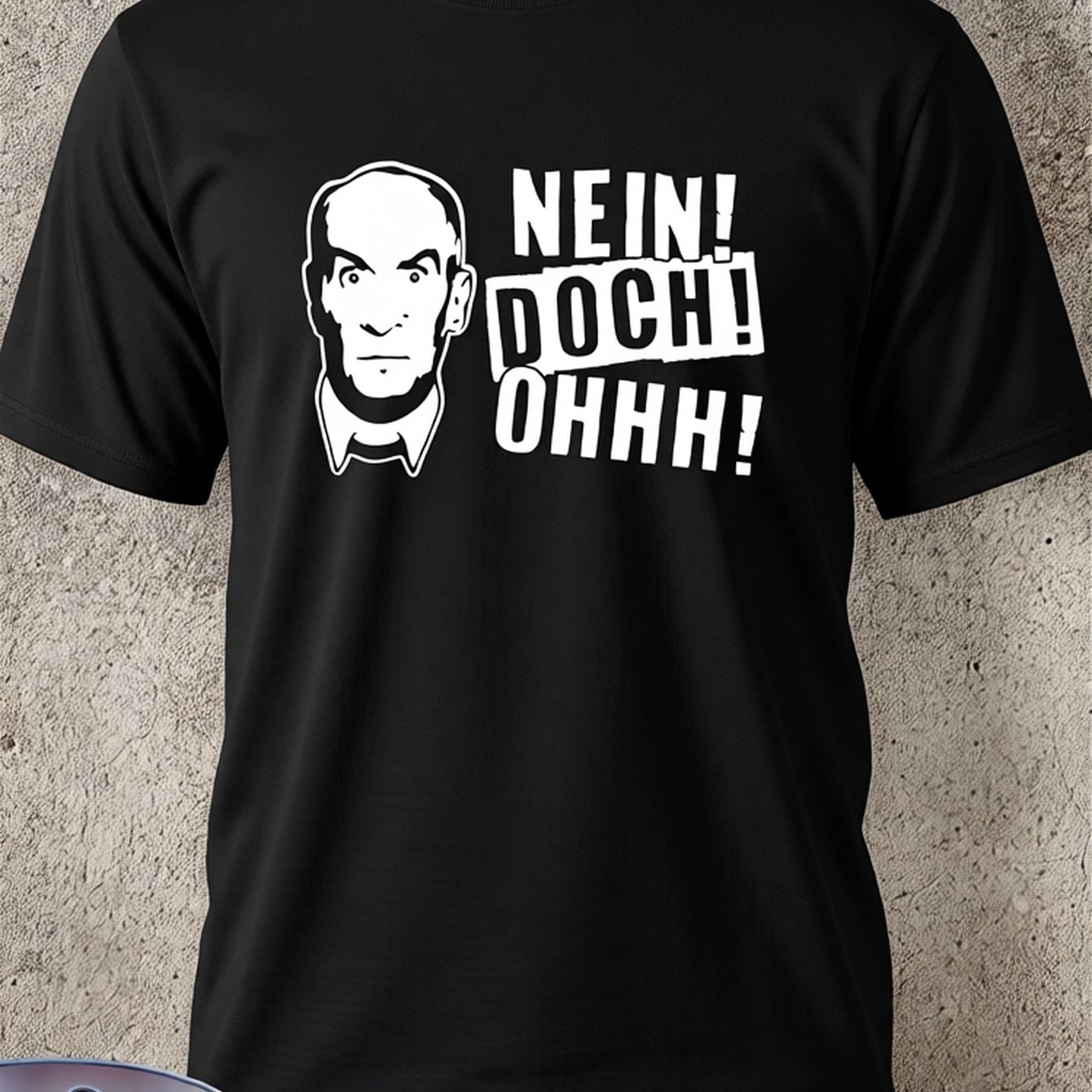 Image of 226 New Nein Doch Ohhh Luis De Funshirt| Funny S-5xl- Crew Neck, Stretch Fabric, , Perfect For Men, Print Pattern, Plus Size