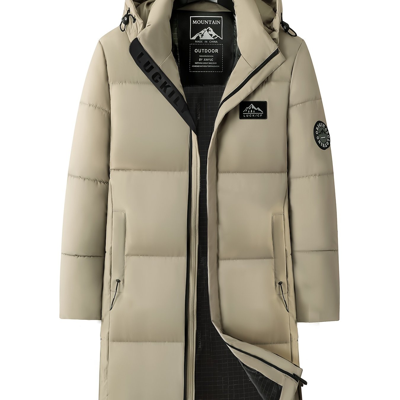 TEMU 2026 Winter 's Warm Coat Dad Suit Long Jacket Middle-aged And Elderly Top