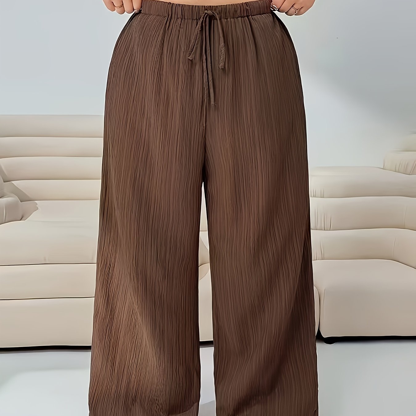 TEMU Plus Size Casual Women's Pants