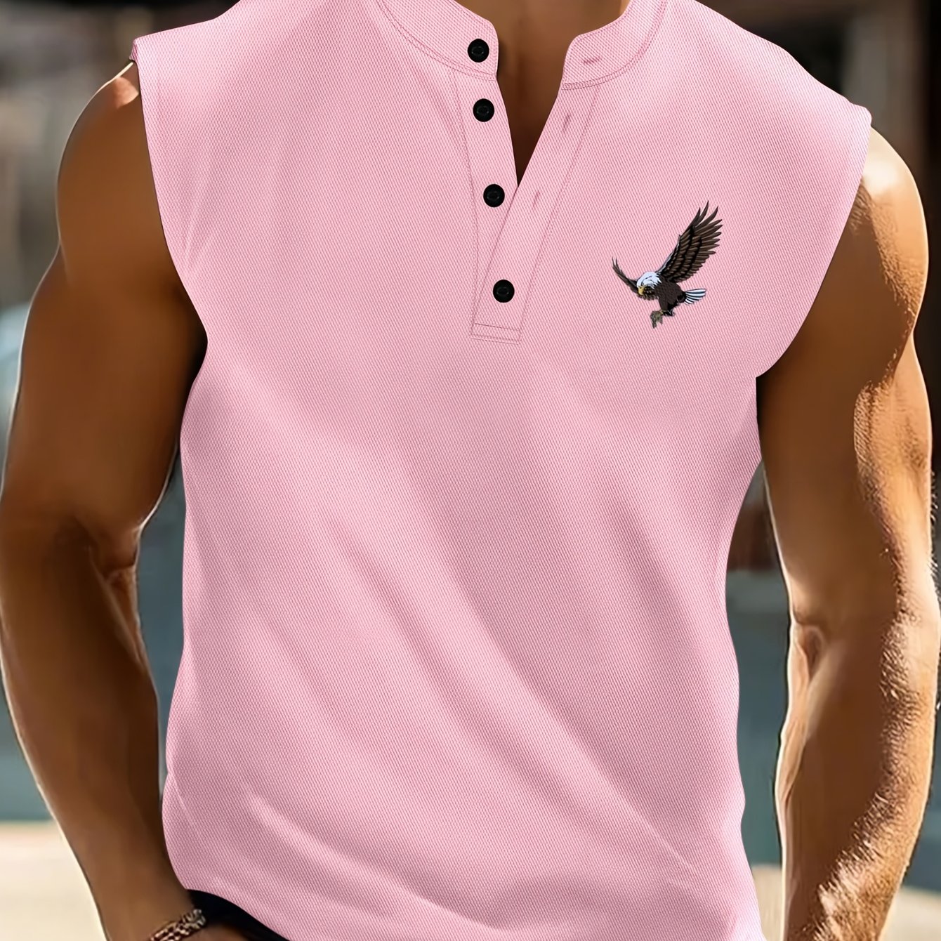 TEMU Camiseta Sin Estampada para Hombre - Nueva Llegada , Estilo Europeo, Camisa Casual Deportiva y Transpirable