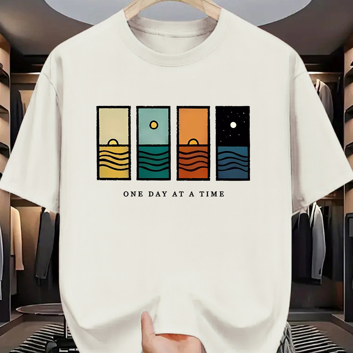 Trendy Casual Men's T-shirt For Sports And Casual Attire.