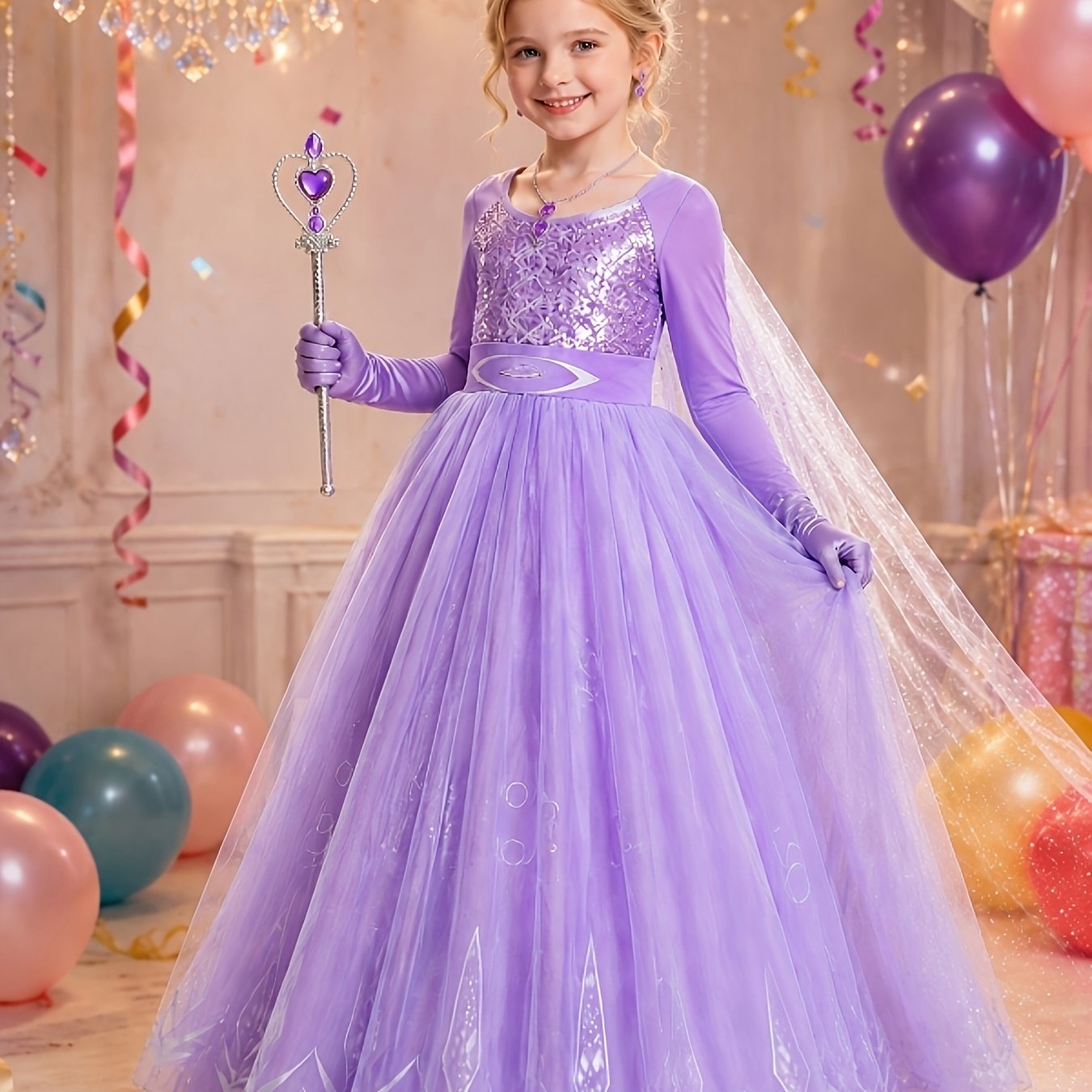 's Snow Party Dress, Princess, Halloween Role-playing