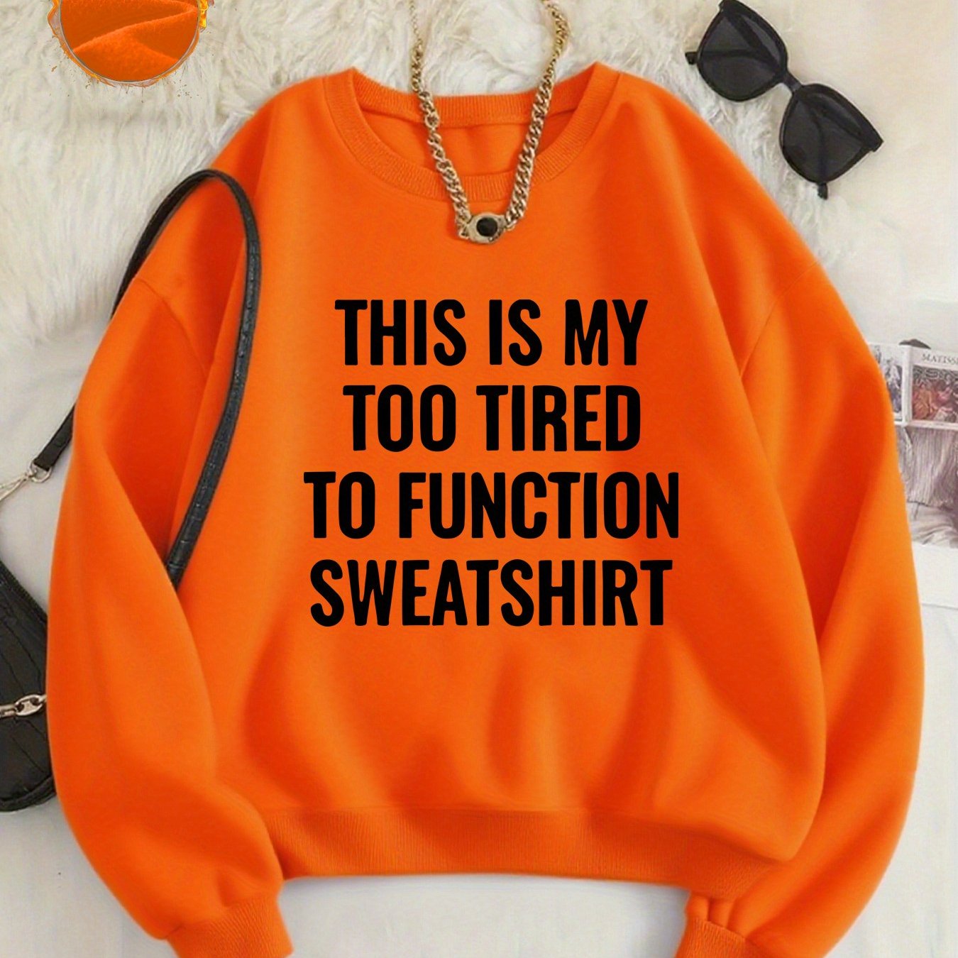 TEMU Pattern-printed Sweatshirts, Autumn And Neck Casual Sweatshirts, Women's Clothing.
