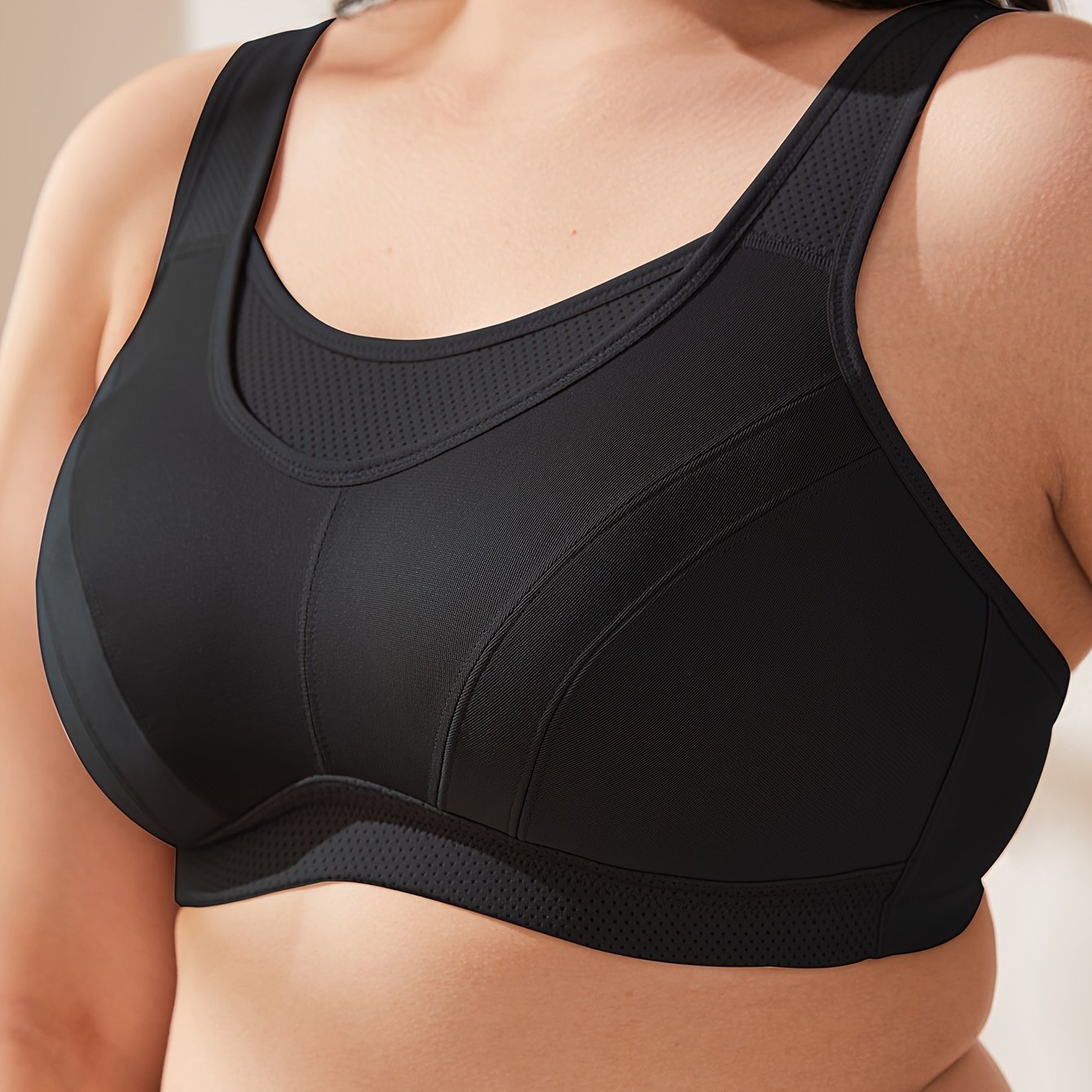Women's Plus Size Multi Size S Bra Without Padding, Soft And Comfortable Underwear, Quick Drying S Bra Suitable For,, Volleyball,, Jumping And Aerobic