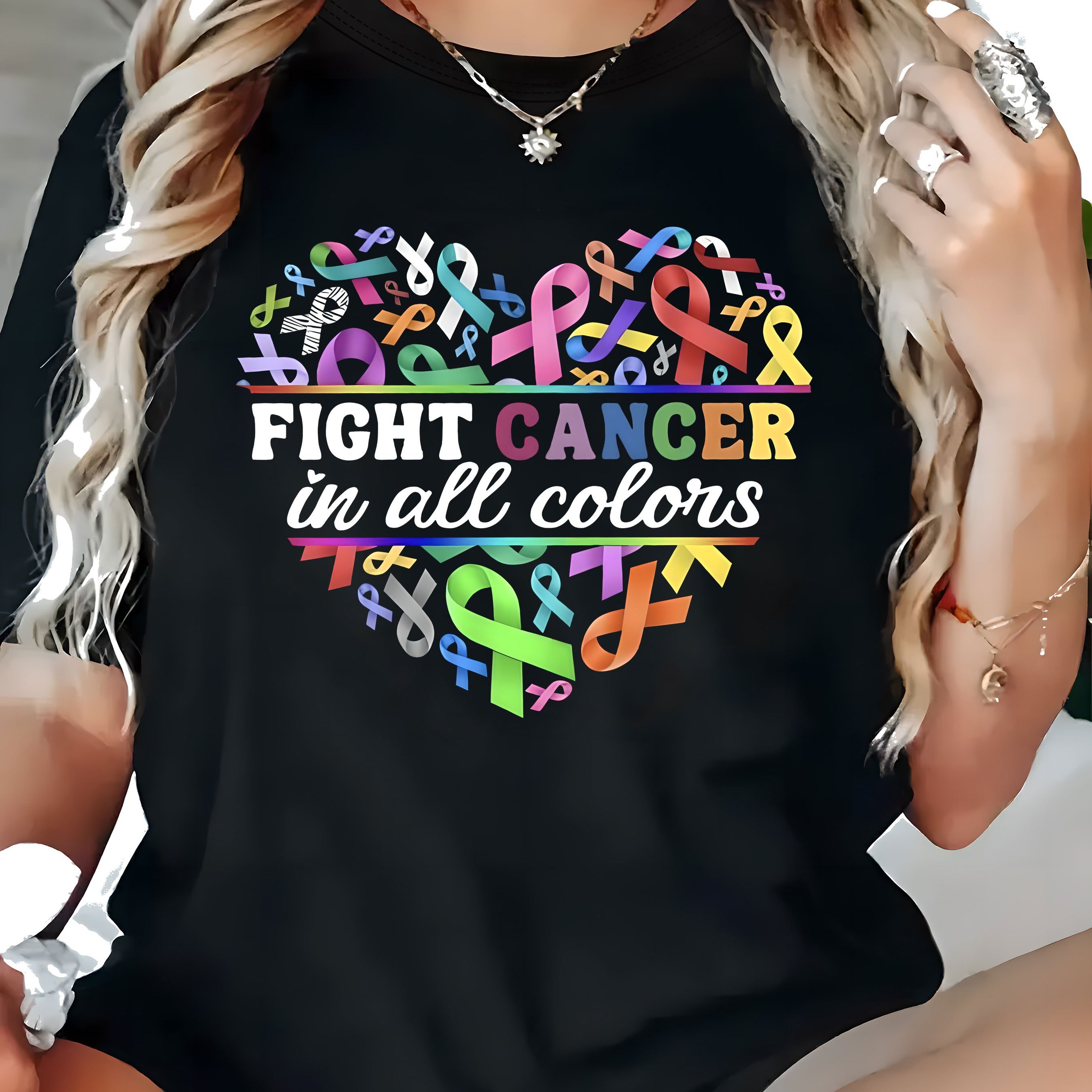 TEMU Fight In T-shirt - Casual Short Sleeve Top, Plus Size Knit Fabric, Polyester, Geometric Pattern, Pullover, Round Neck, - Women's Plus Size