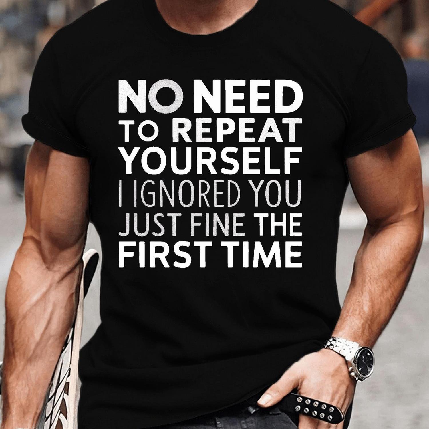 TEMU Lightweight | Men's' For 'pattern T-shirt - Casual And Comfortable Polyester Short Sleeve T-shirt, Suitable For And , In Large And Tall Sizes, Humorous Pattern T-shirt | Tall Fashion | Machine