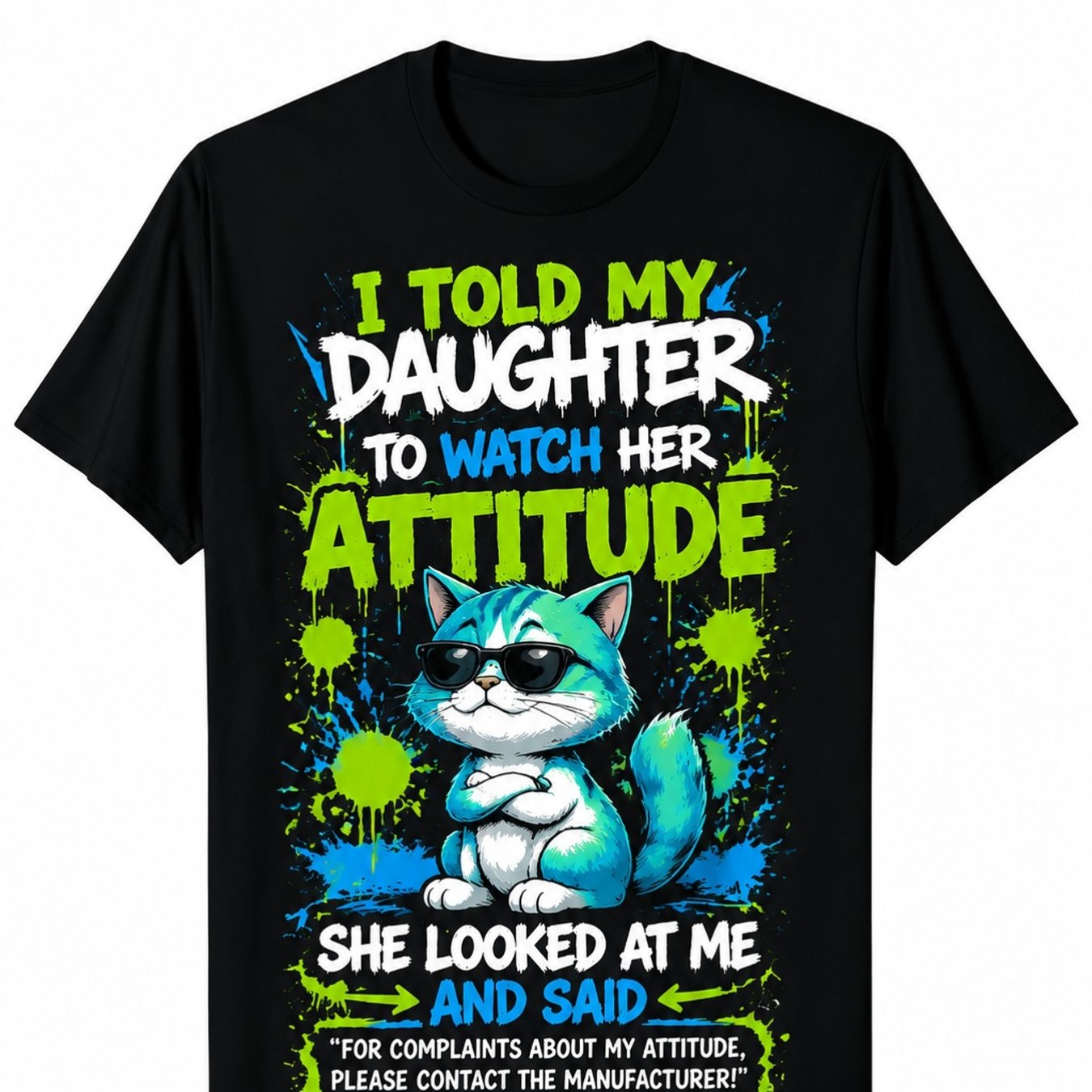 Quirky With Cool Quote Men's Shirt Men Short Sleeve Round Neck T-shirt, Loose Fit, , Machine Washable, Local Warehouse, Plus Size