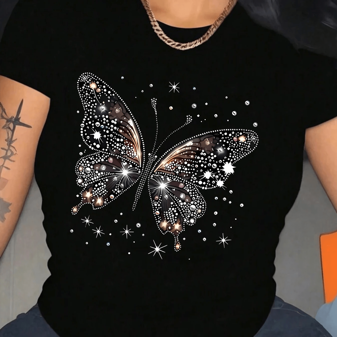 Image of Plus Size Casual Short-sleeved Art T-shirt Daily Summer Fashion Trend Clothing Graphic Summer Streetwear Y2k Big And Tall, Plus Size