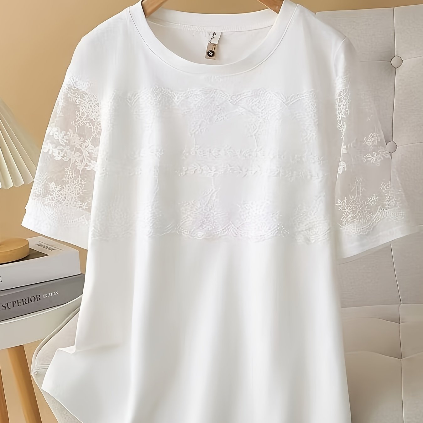 TEMU 夏用ースステッチ半袖Tシャツ おしゃれで若々しく肌に優しく通気性の良いレディース ゆったり夏のトな通勤ベースシャツ