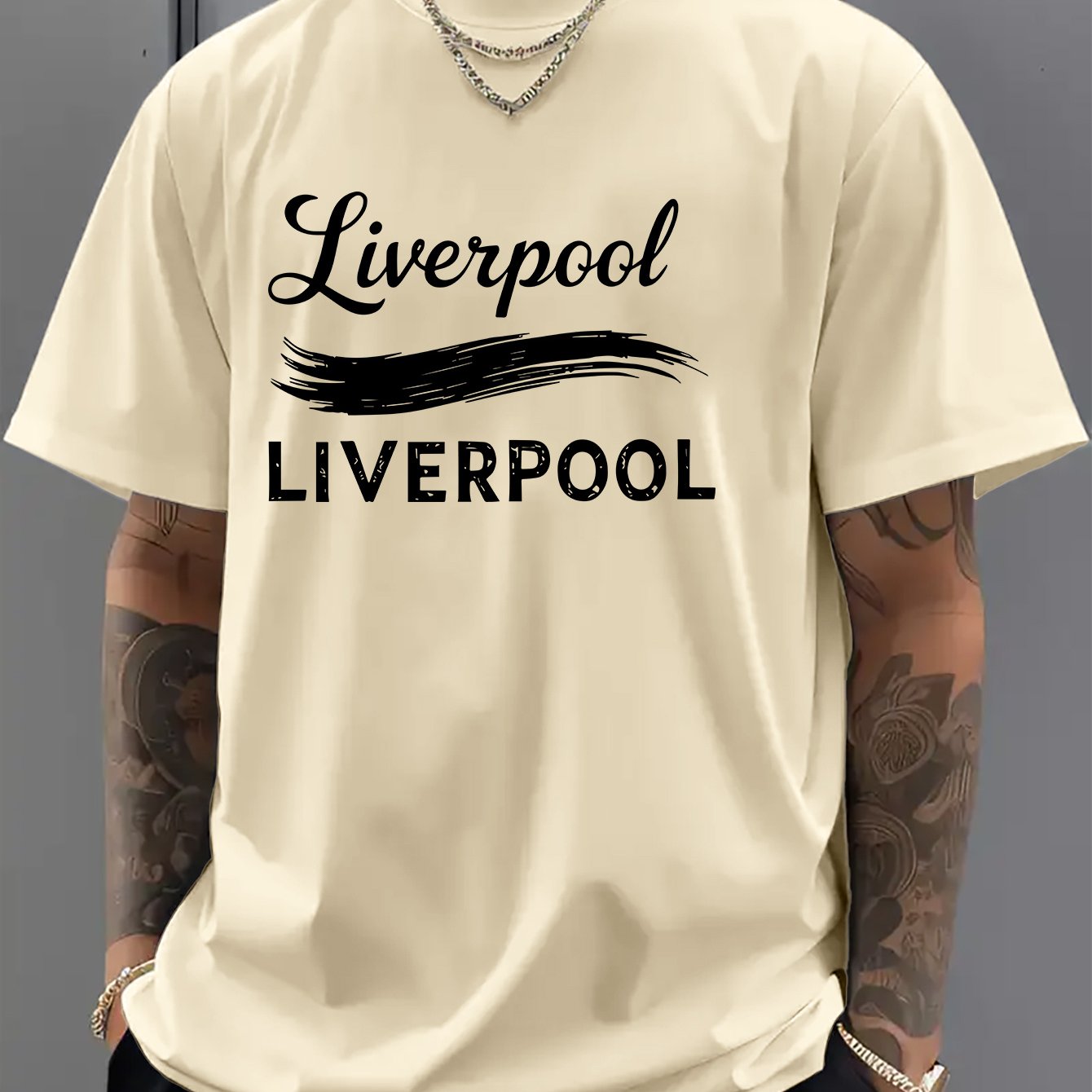 TEMU Men's T-shirt, Plus-size Men's Fashion Casual Short-sleeve Shirt, Soft And Breathable, Suitable For , Work, Dates, And Outdoor Sports. Printed