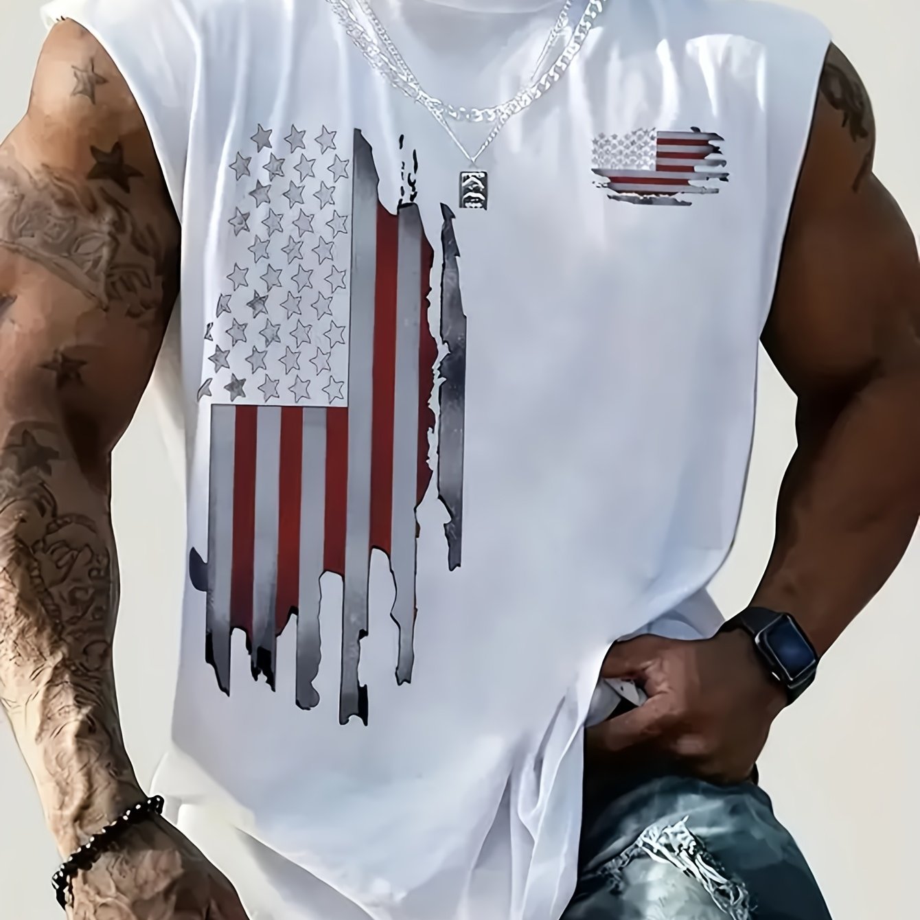 TEMU Men' Muscle Tank Top Sleeveless Shirt - Soft Lightweight Breathable Sleeveless Vest With Round Neck, Gym Workout Shirt Suitable For ,