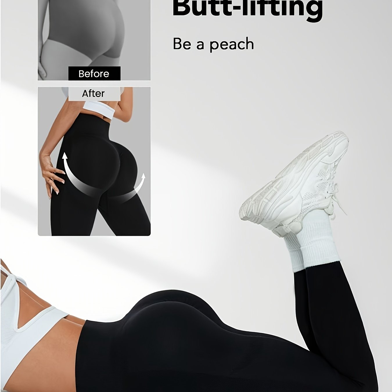 Image of Women's Yoga Leggings, Outdoor Riding And Indoor Wear, High-waist Tummy Control Lift Yoga Pants
