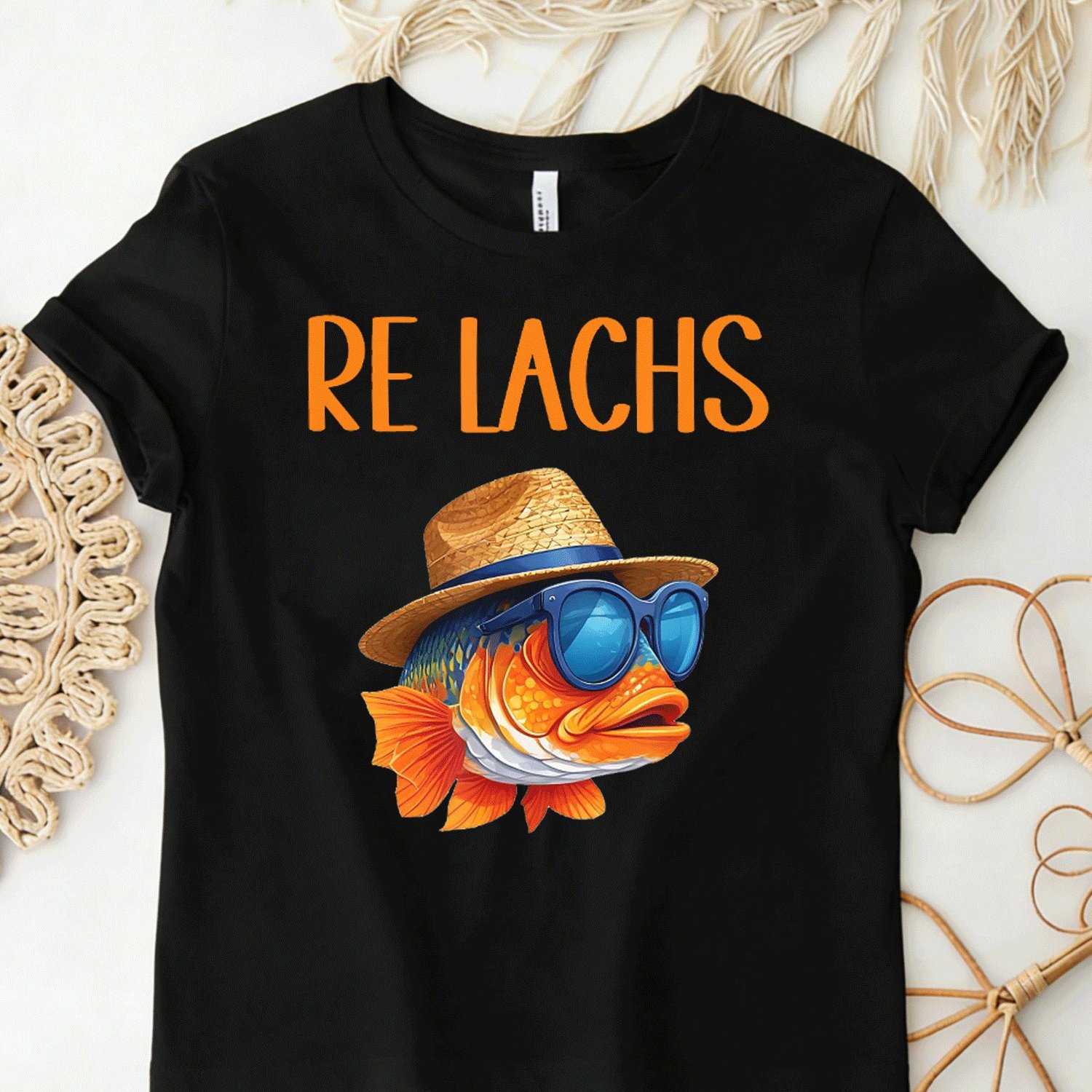Image of Re Salmon Funny Fisherman Saying For Hobby And Angler T-shirt, Black For Men Women Unisex Funny T-shirt