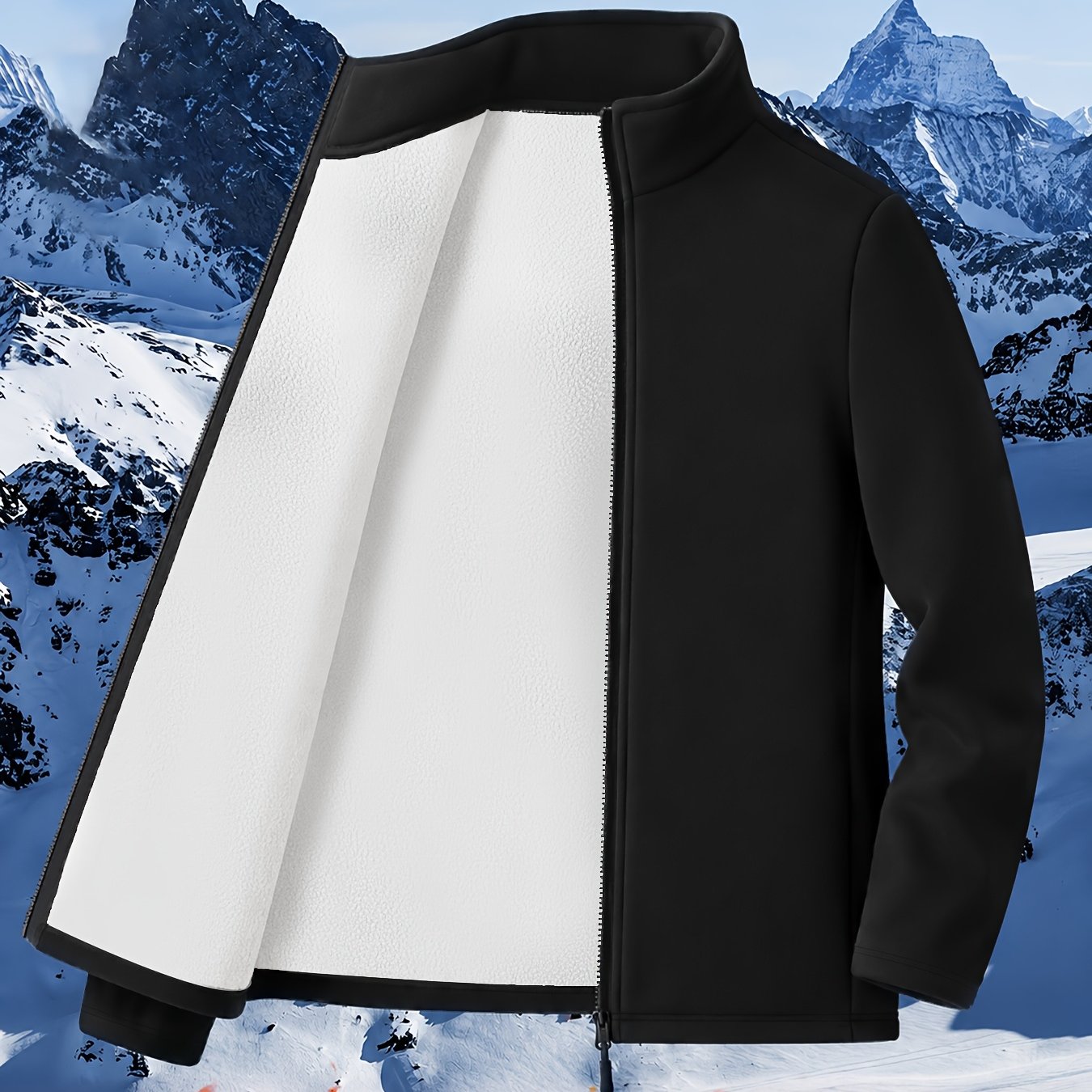 TEMU Women's Thick Soft Fleece-lined Jacket - Ideal For Cycling, Running, And Fitness In