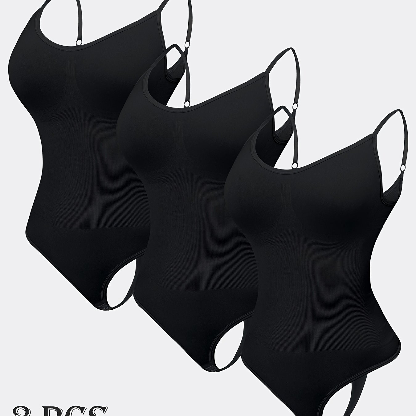 3pcs Set Women's Bodysuit, Tummy Control, Lifting, Thin Thong Corset, Waist Trainer, Shapewear
