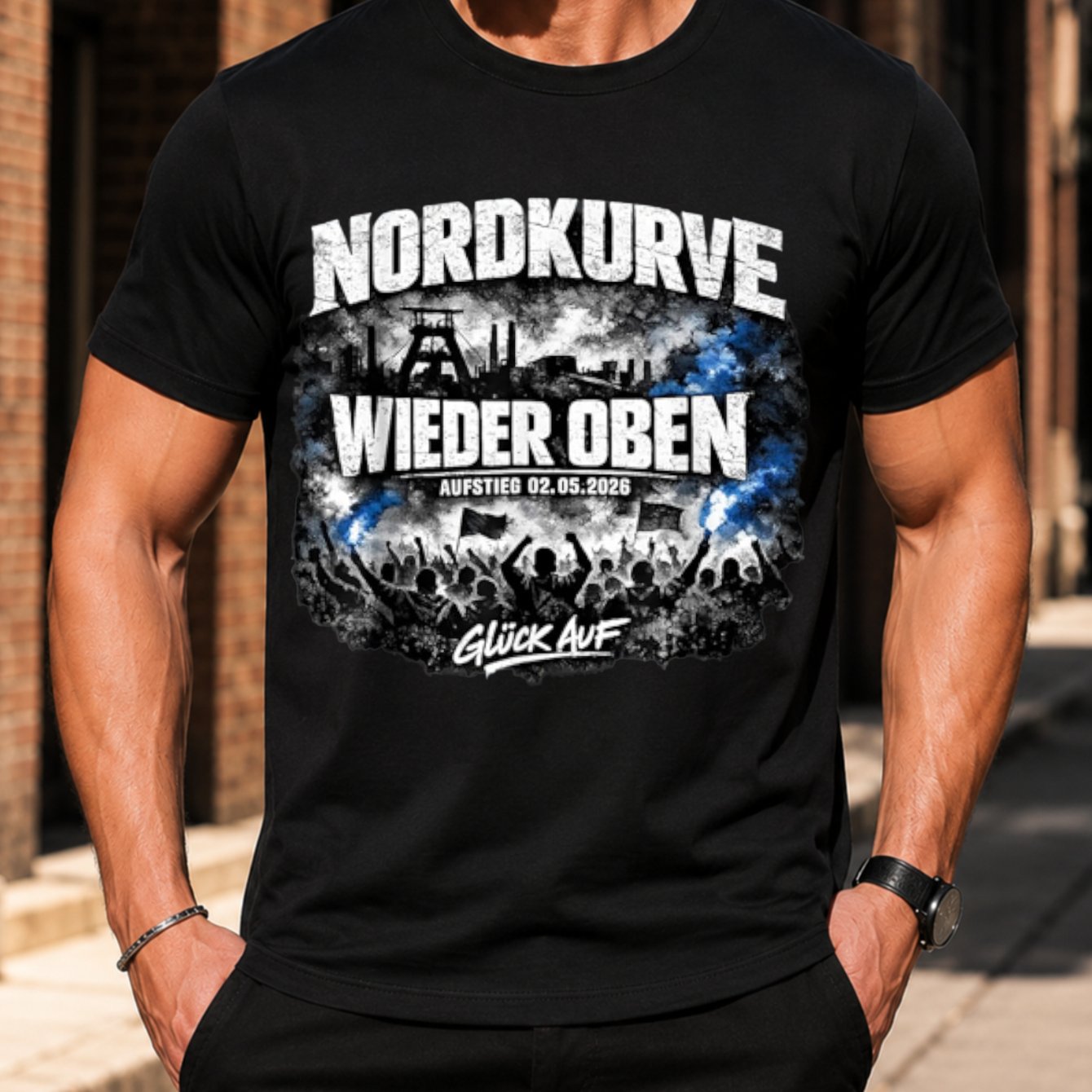 Plus Size Football Gelsenkirchen Fan 2026 T-shirt Eco Celestial Comic Preppy T-shirt Distressed Relaxed Harajuku