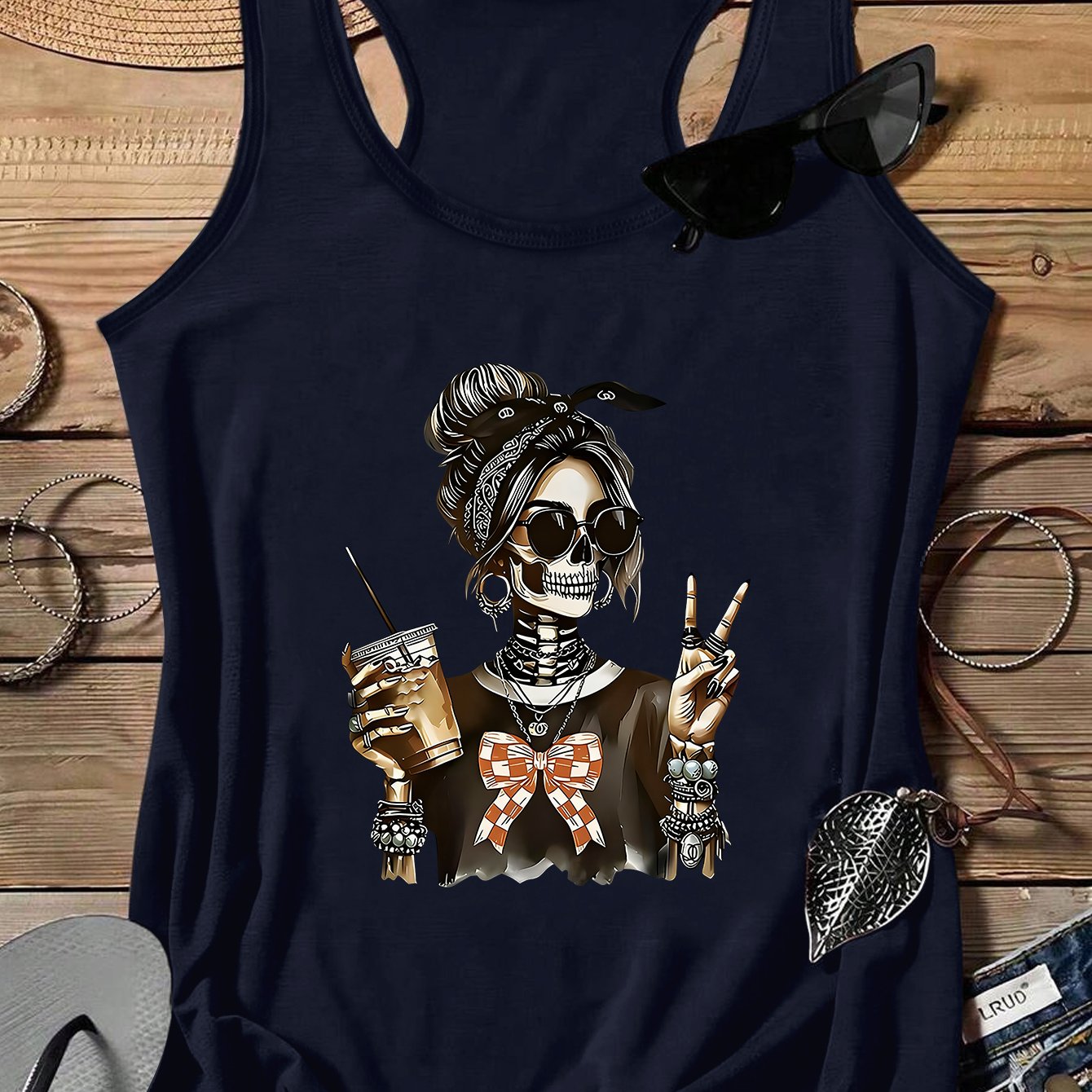 TEMU Plus Size - Plus Size - Cartoon Print Tank Top