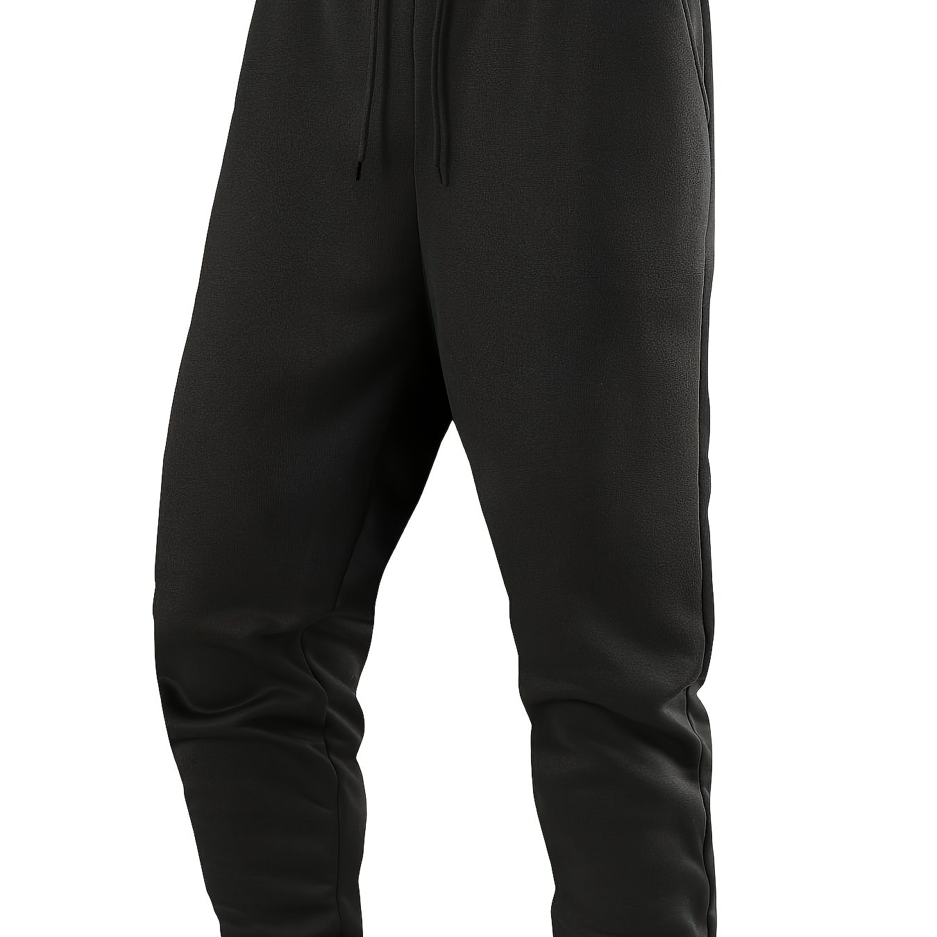 TEMU 1pc Men's Autumn/winter Drawstring Grey Sweatpants, Suitable For Outdoor Sports And Home Casual Wear , Fall & Winter
