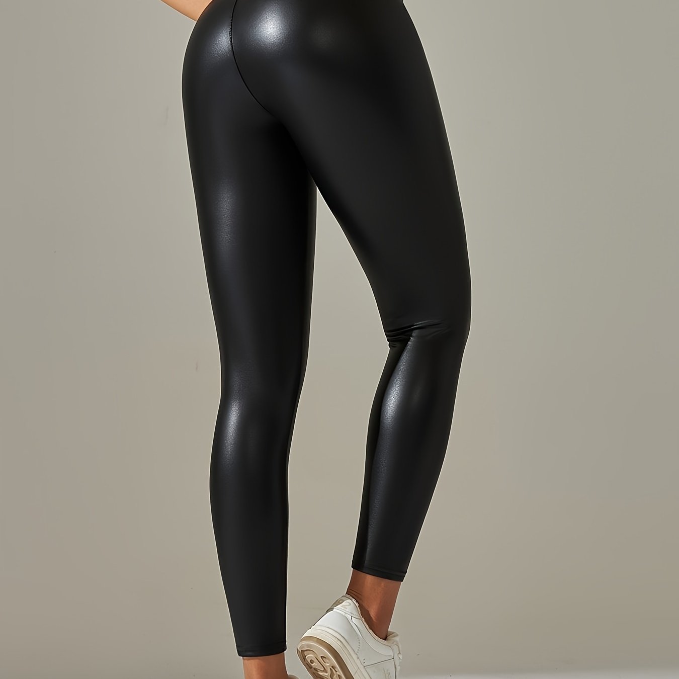 Plus Size Sports Leggings Women's Plus Solid Fleece Lined - Temu