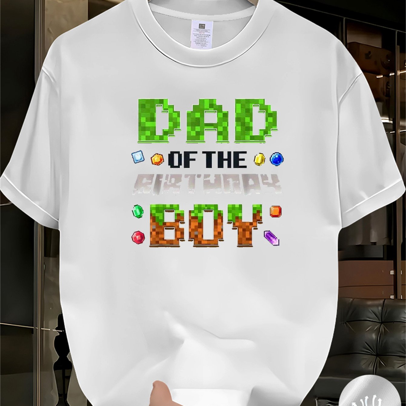 TEMU Men's T-shirt - Casual, Fashion Trend, Street Hip-hop | 2026 New Arrival - Breathable, Cool, Sweat-absorbing, Quick-drying, Summer All-match