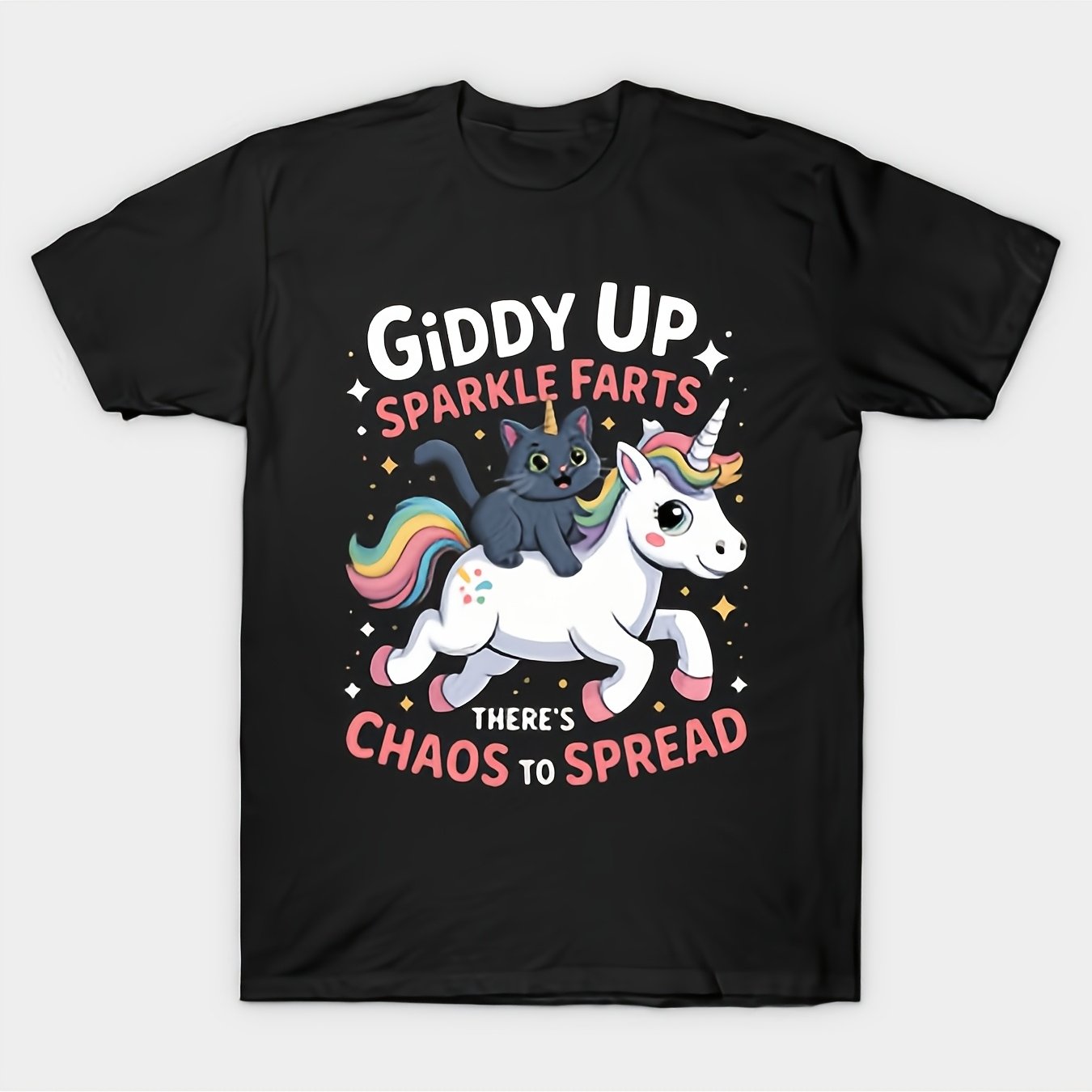 TEMU Giddy Up 's T-unisex Holiday Gift Casual Outing 2026 New Style T-shirt 180g