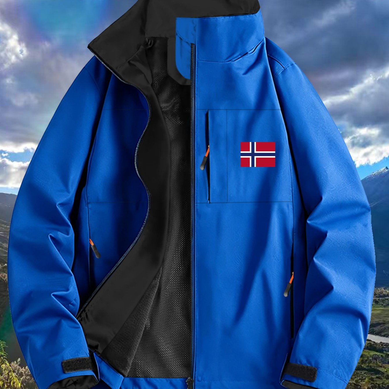 TEMU 2026 's Sports Jacket, Outdoor Climbing High Quality Comfortable Ski Wear, Pocket Spell Color More Practical Design, Design, Suitable For Spring