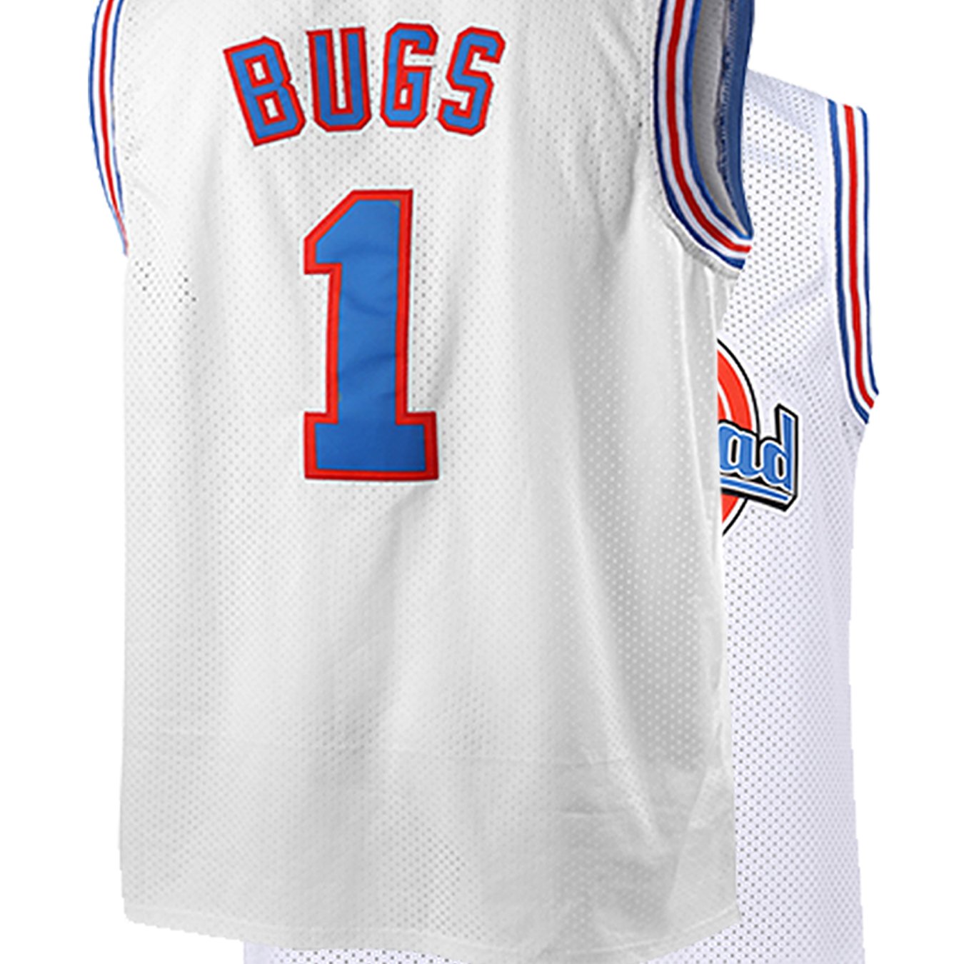 E-shop Herren Basketball Shirt Weiß #1, Outdoor Street Casual Sportbekleidung, High-End Besticktes Buchstaben Jersey, Klassisches Retro Basketball
