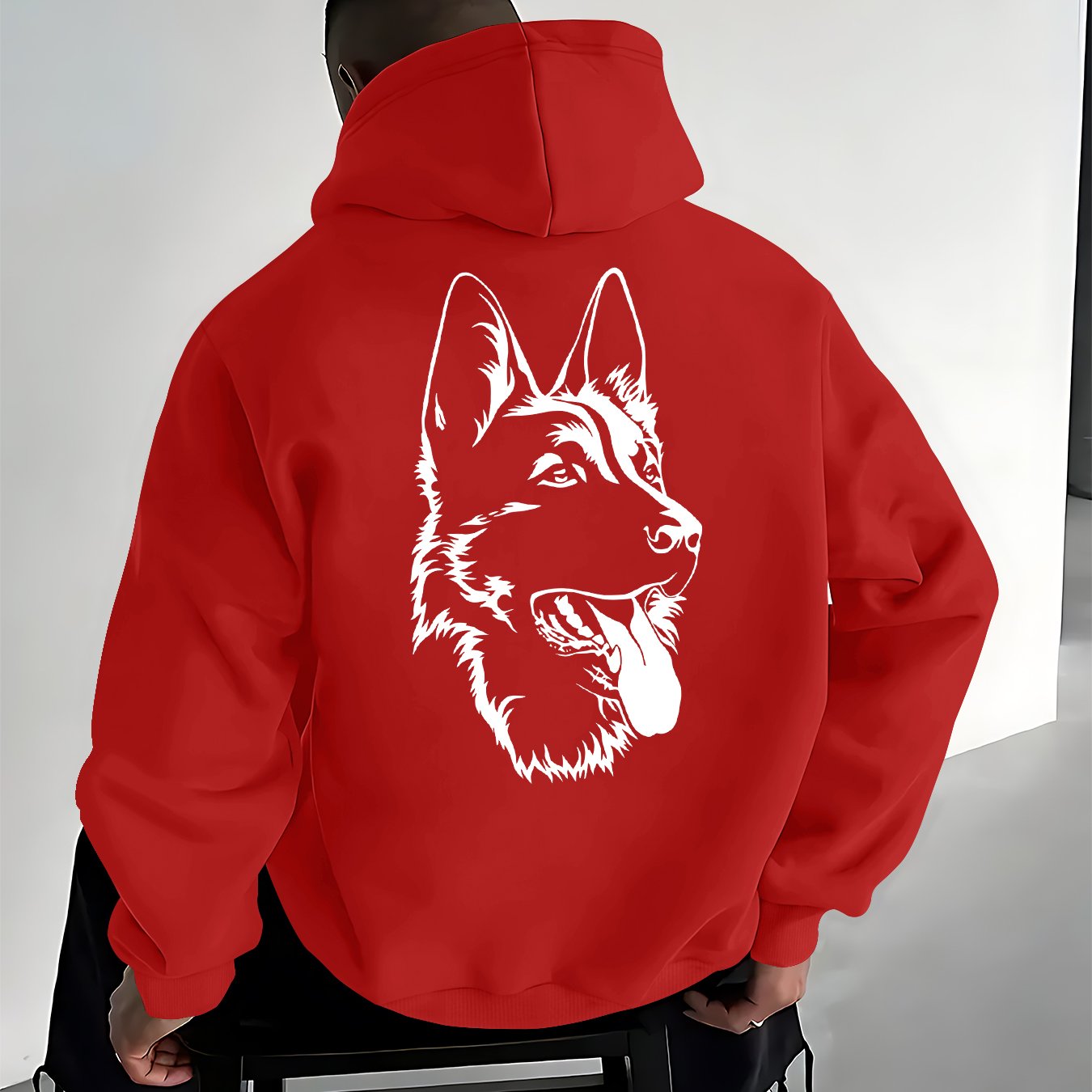 TEMU Men's Hooded Sweatshirt Is Versatile And Casual, Featuring A Fashionable Design, Suitable For Outdoor And , This Pullover Hoodie Is Perfect For