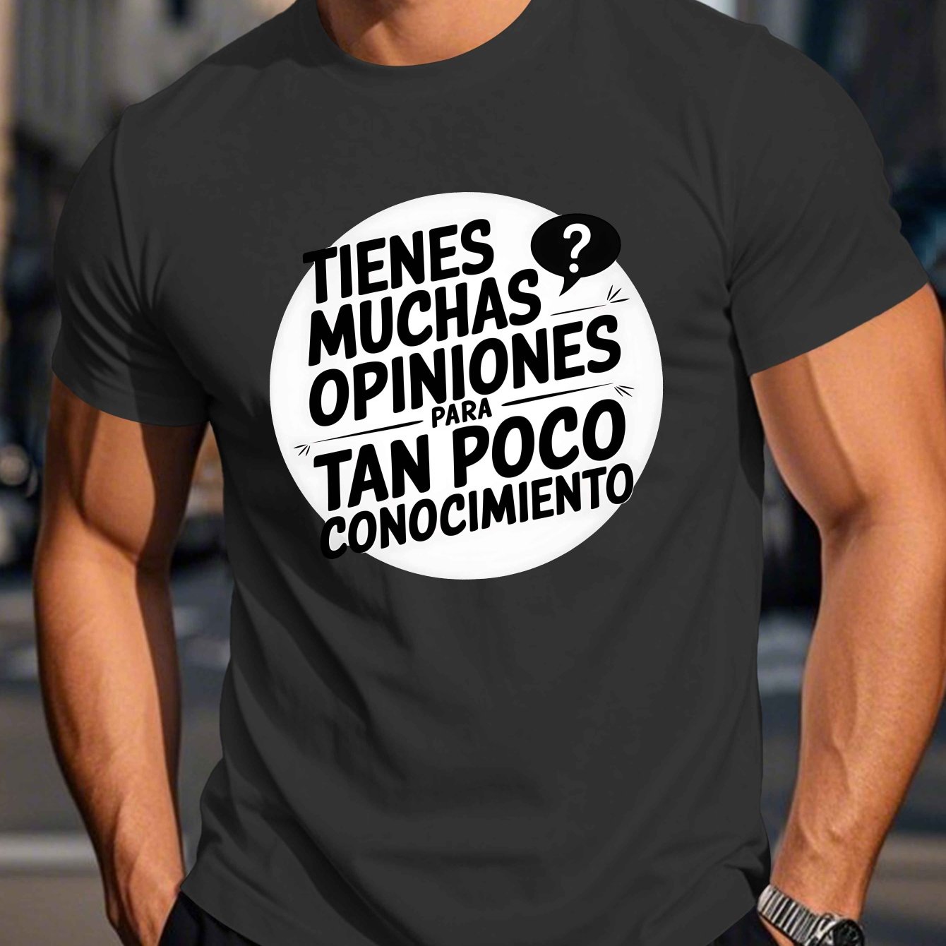 TEMU Camiseta de Manga Corta para Hombres - Top en Español