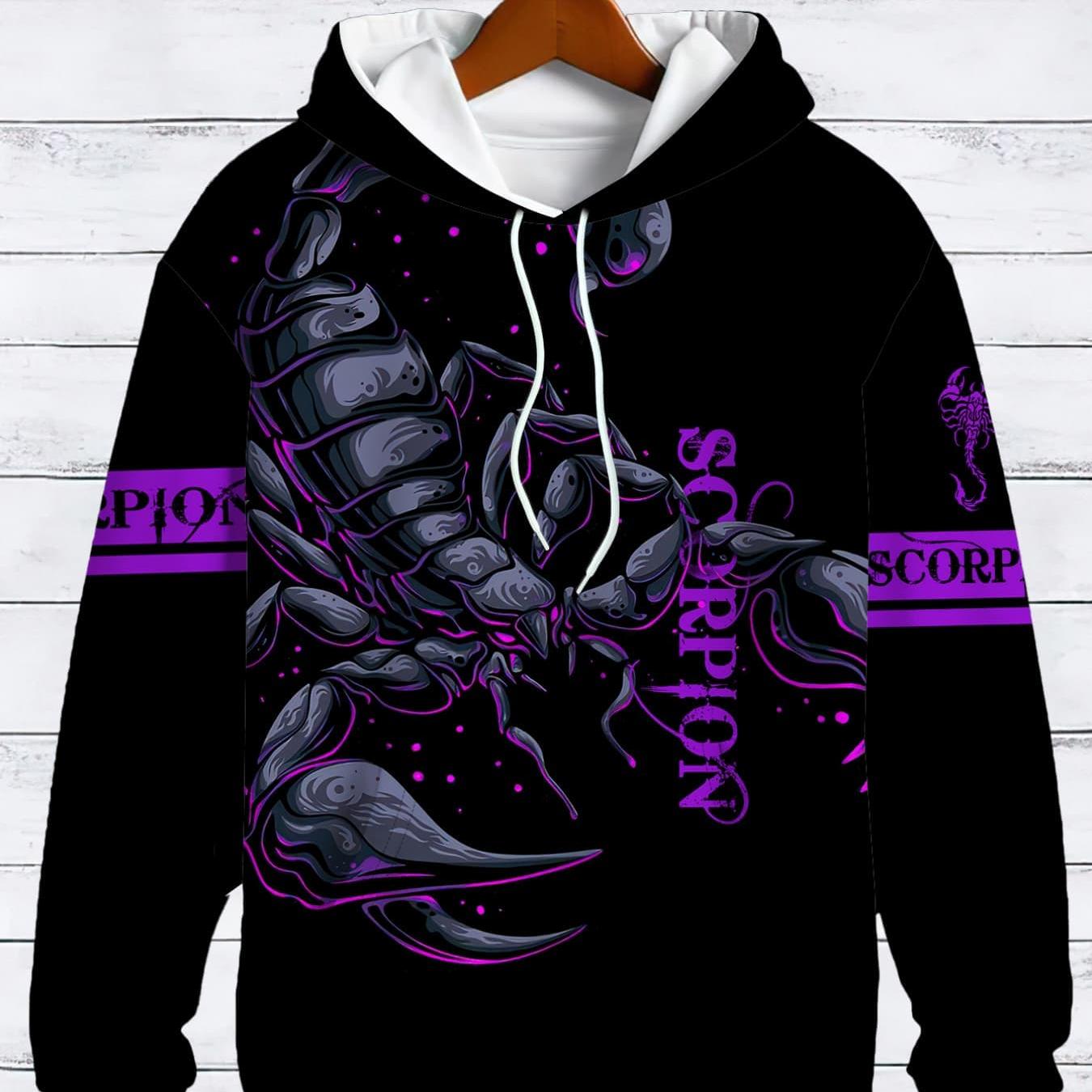 TEMU Men's Fashion Hoodie Stylishconstellation Pattern Casual Loose Fit Streetwear Pullover||