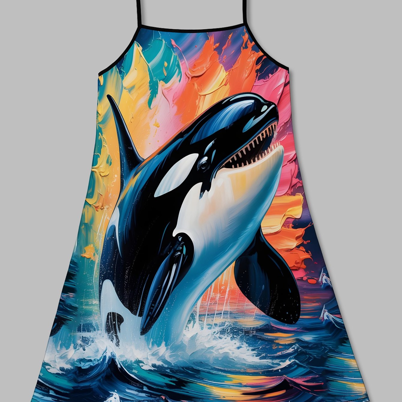 TEMU Waves Size Women's Suspender Skirt