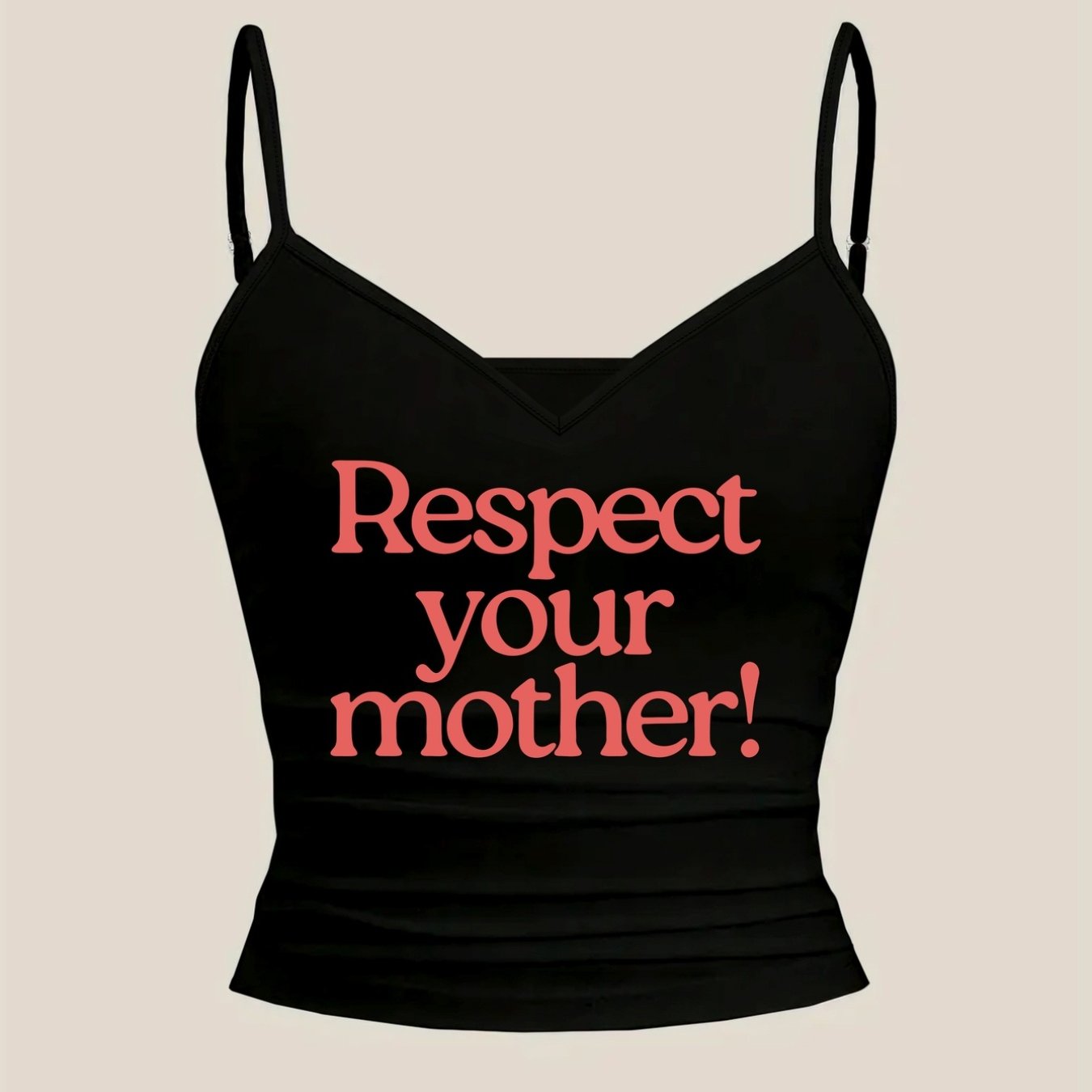 TEMU Tank Top, Your Mother, Mother's Day Printed V-neck Tank Top Women's Casual Top - Women's Clothing, Casual Wear, Summer And Spring, Women's