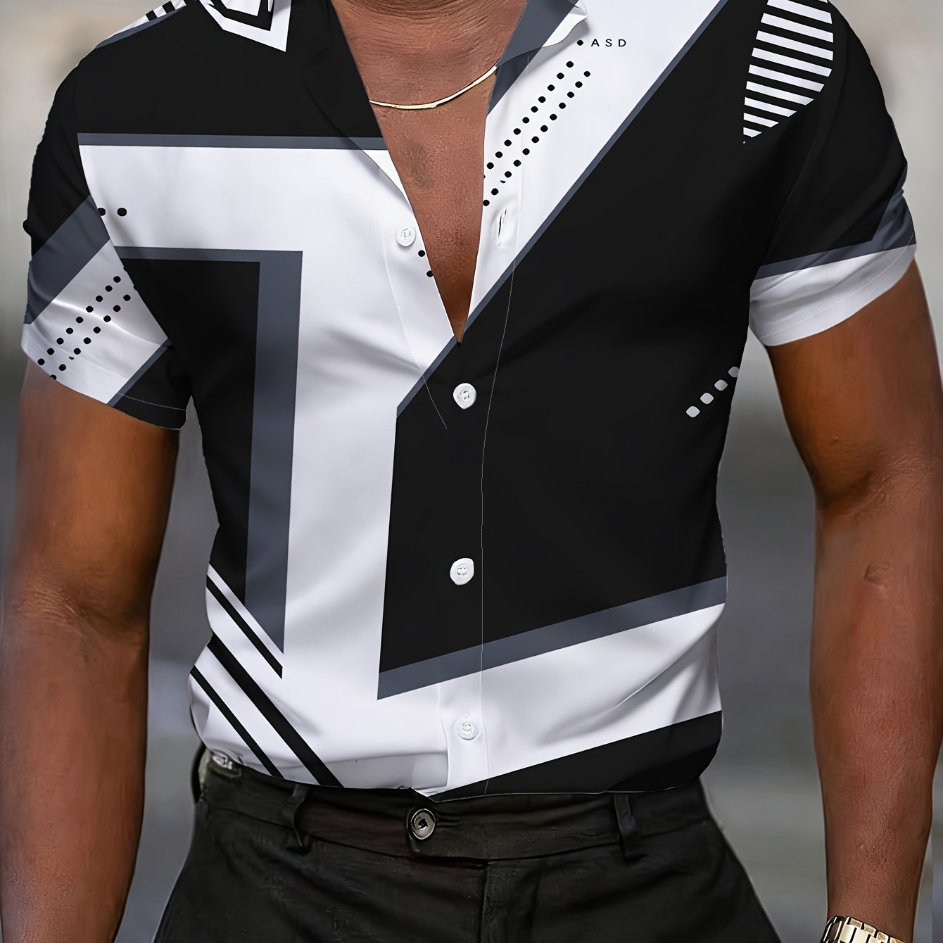 TEMU Men's Short-sleeved Shirt, Stylish And Versatile, A Suitable For Beach And Outdoor Activities, Machine-washable Regular Fit, Summer Casual Wear|