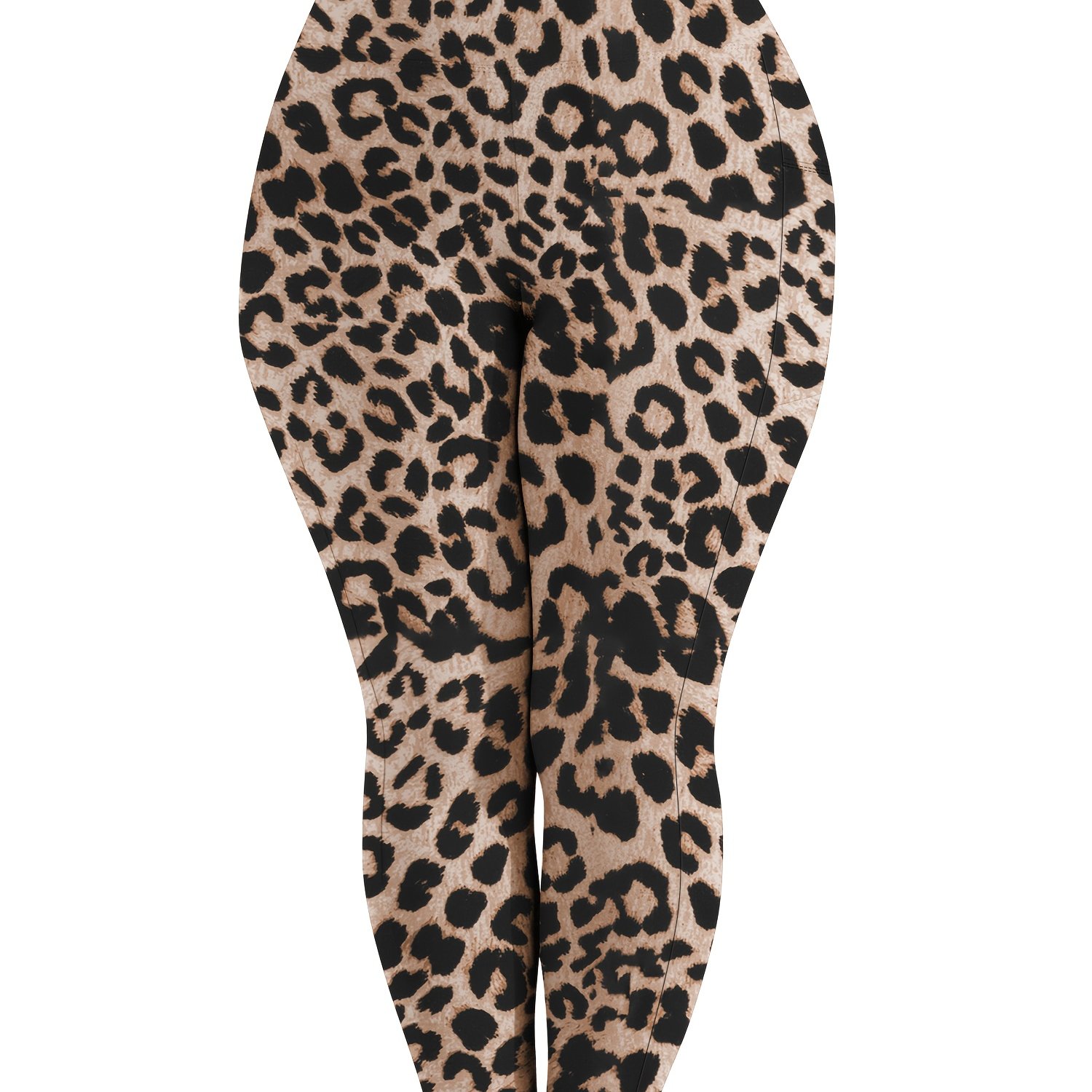 TEMU 1pc Large-size Lady's Pants With Pockets, Style, Comfortable And Soft, High , Sports Tight Pants, Base Layer Pants