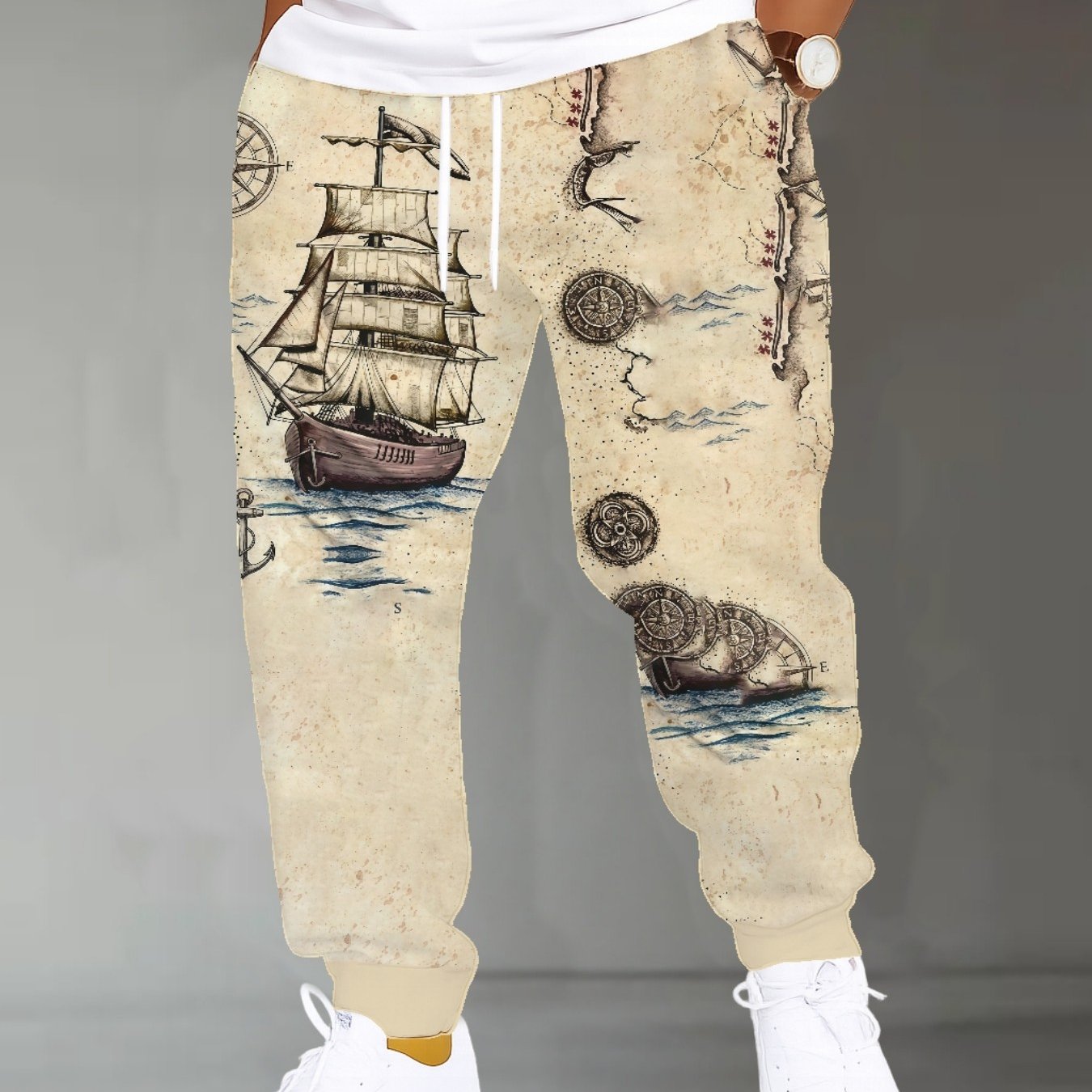 TEMU Men's Casual Joggers | Fashionable Hip-hop Style, Slightly Stretchy Fabric, Regular Fit, Suitable For