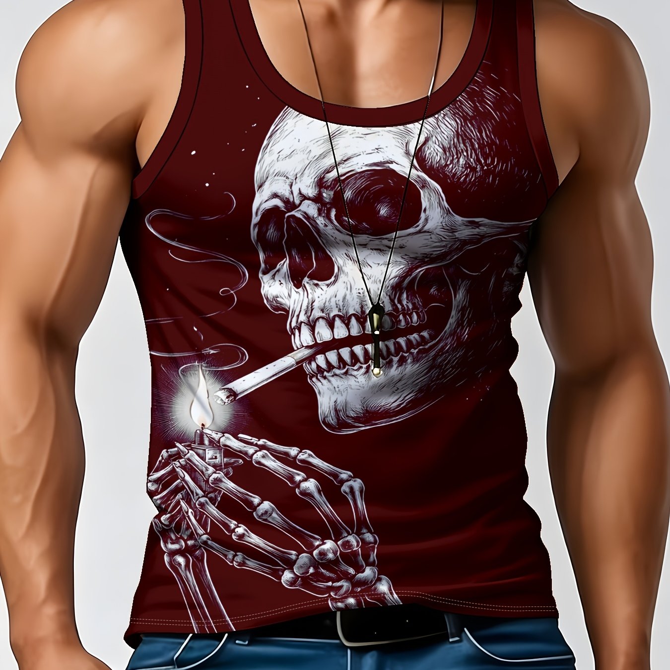 TEMU 's Summer Trendy Brand Street Style Minimalist Sports Vest Top