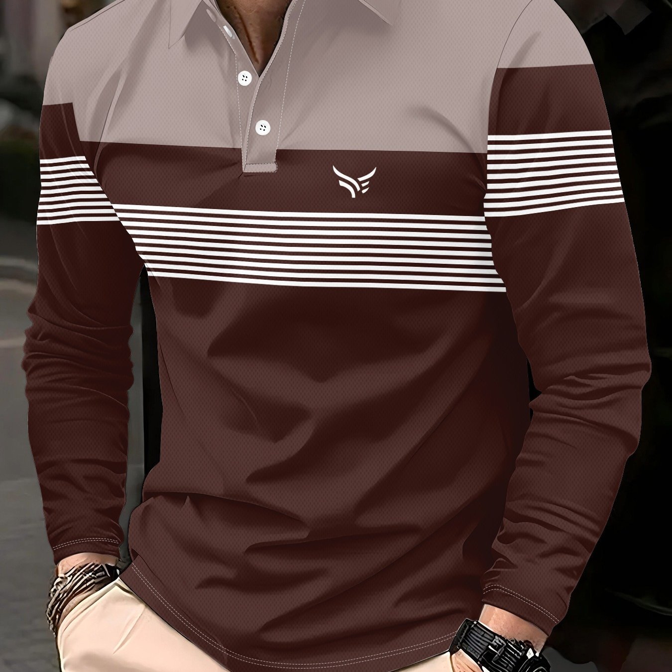TEMU Men's Breathable, Sweat-wicking, Casual, Comfortable, Classic Business Lapel Long-sleeve Shirt