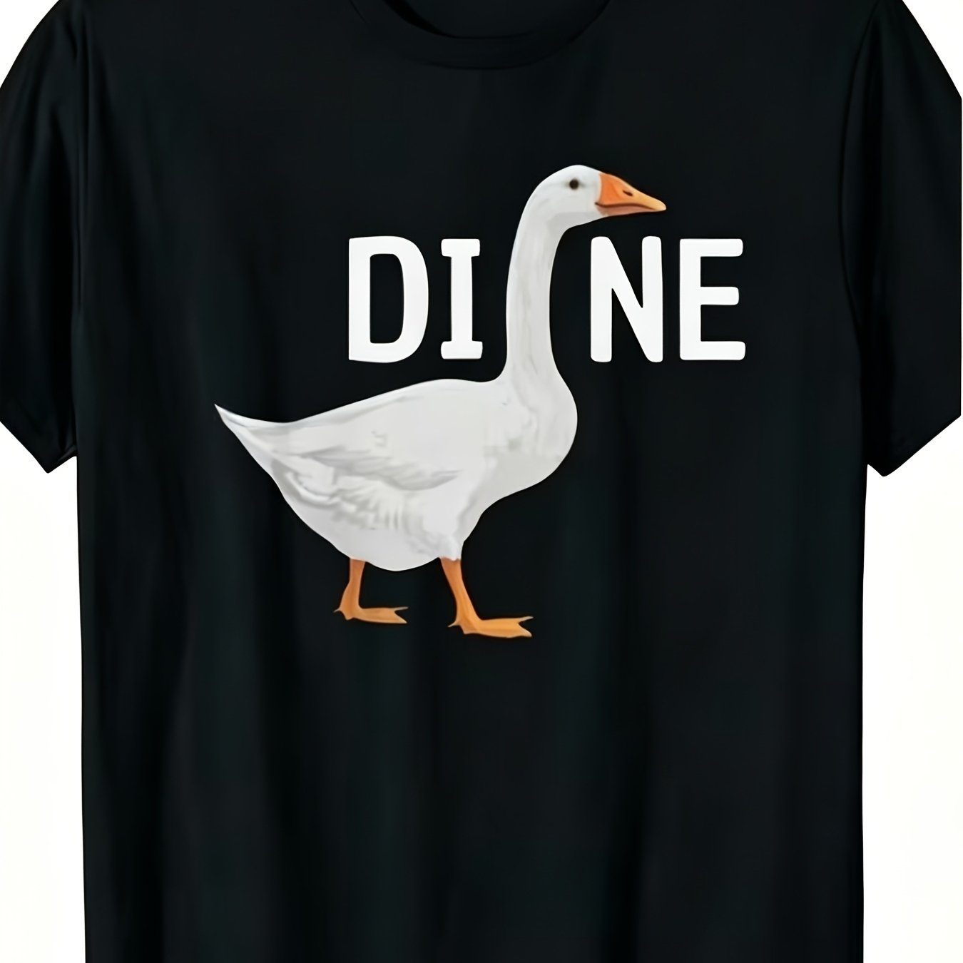 TEMU T-shirt unisex, design con motivo anatra divertente da e pun italiana 3DINE "", lavabile in lavatrice, , adatta a - Oggetto da
