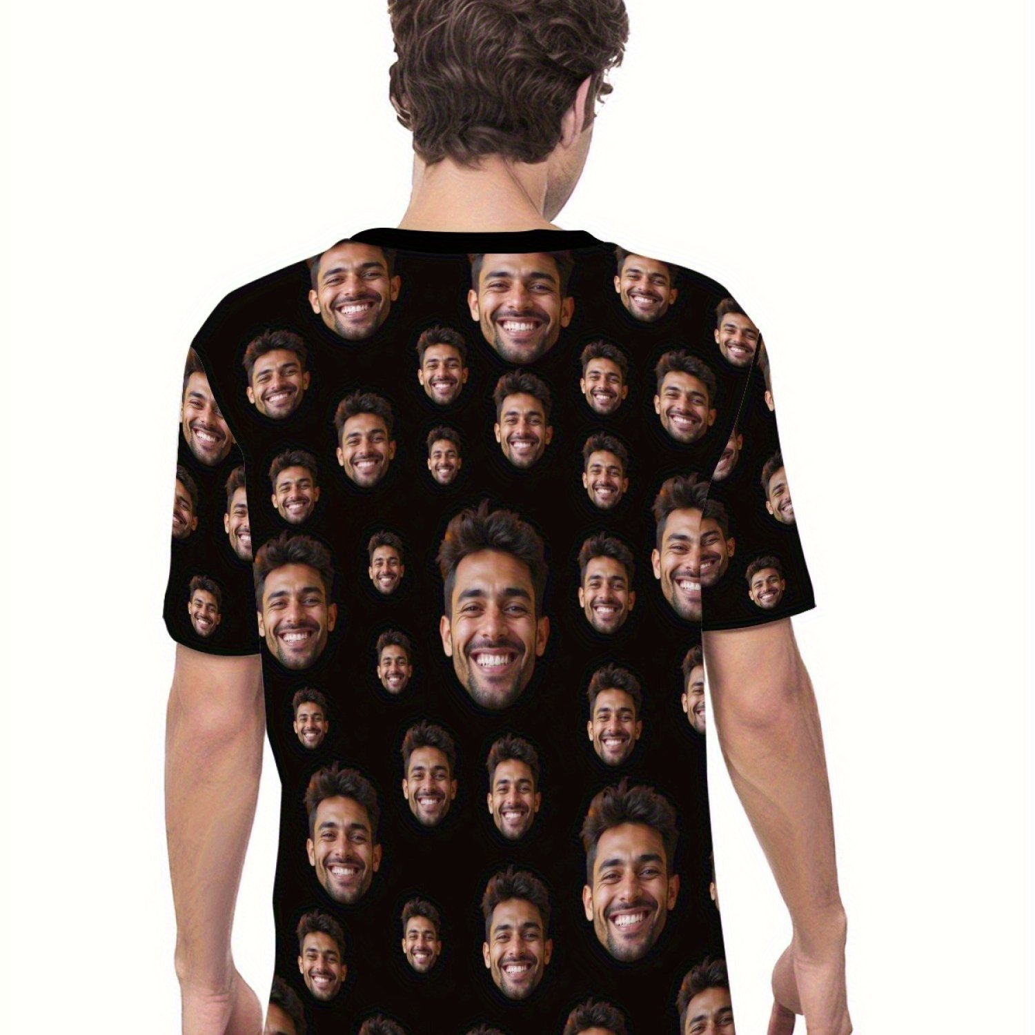 TEMU Personalized Printed T-shirt - Tailored Design, Casual Summer Tees For Men And Women, Ideal For Everyday Use Or Weekend Fun, Custom Apparel |