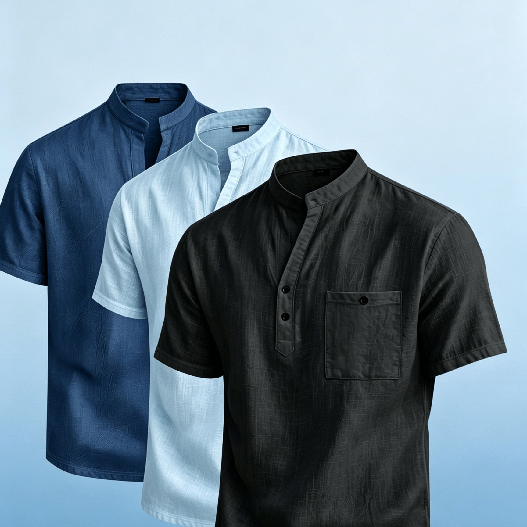 TEMU 3pcs Set Breathable, Casual, Comfortable, Men's Homewear Top. Shirt