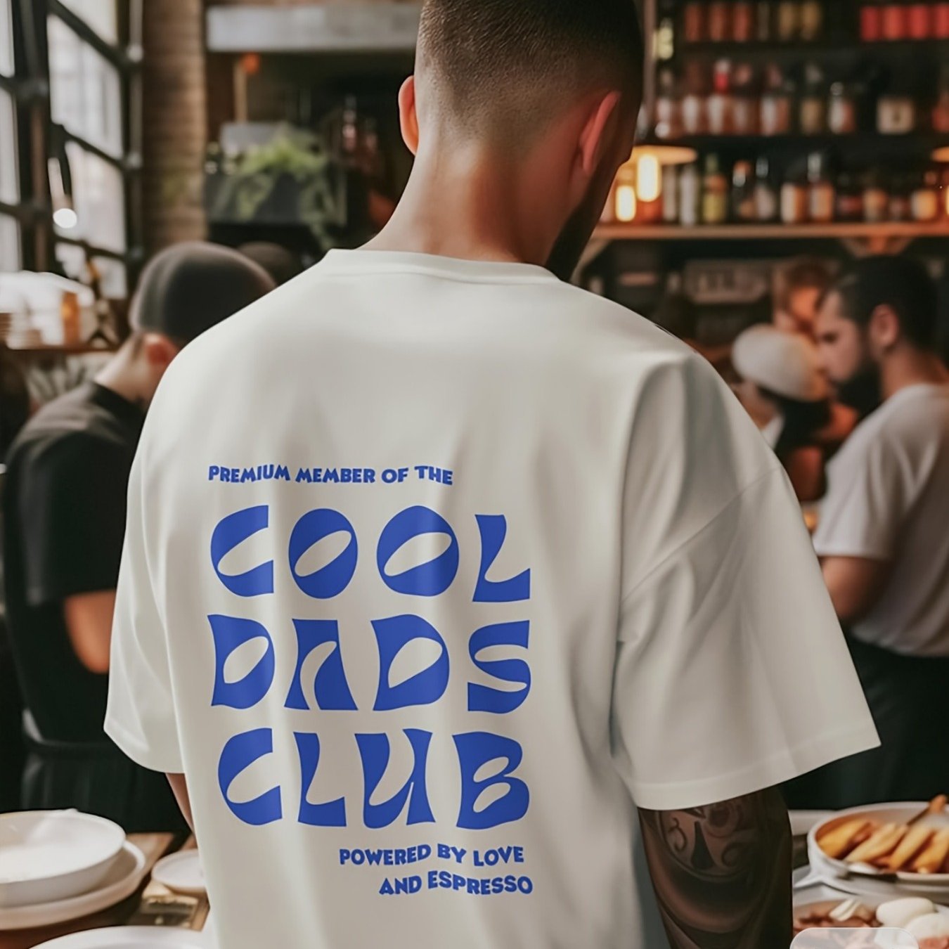 Image of Casual Crew Neck T-shirt Featuring A Slogan For The Club, Great For Men, Suitable For , With A Regular Fit And Stretch, Making It An Ideal Gift For Father's Day