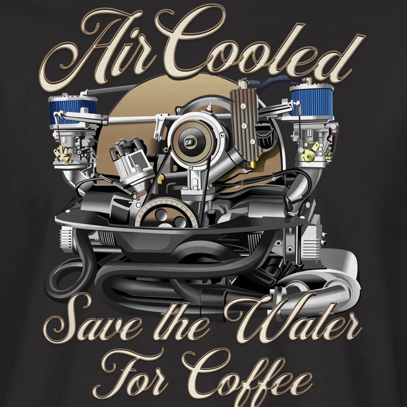 The Water For Coffee Engine T Shirt Rm0363
