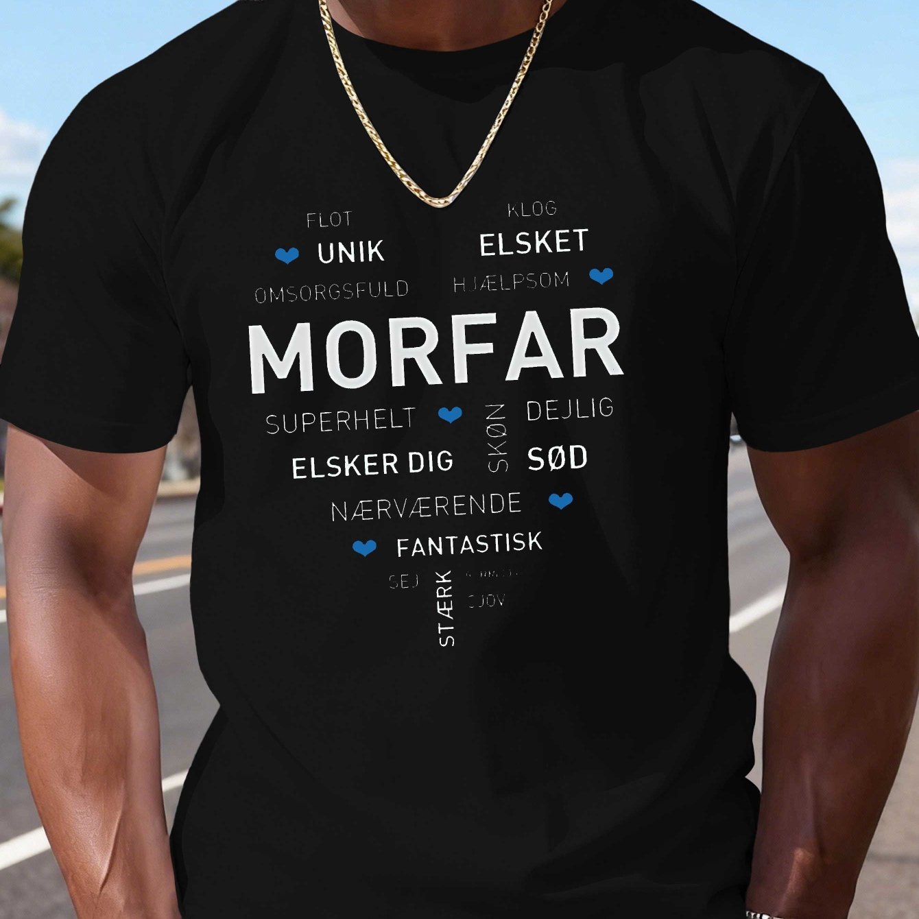 TEMU Morfar Men's Short Sleeve T-shirt Summer T-shirt Top