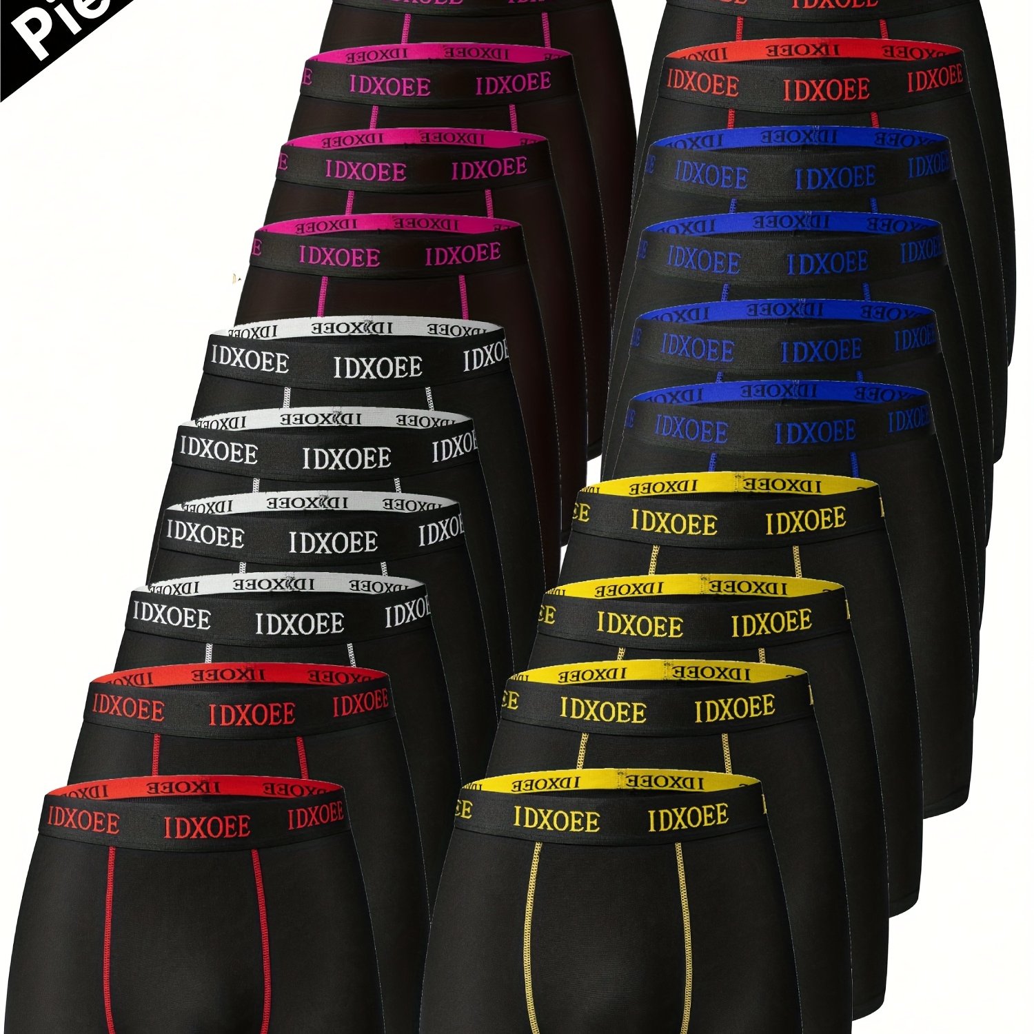 TEMU 20pcs Of Men's Snug-fitting Shaping Underwear - Breathable, Quick-drying, With An Elastic Waistband, Ideal For Sports, Workouts, And Casual -