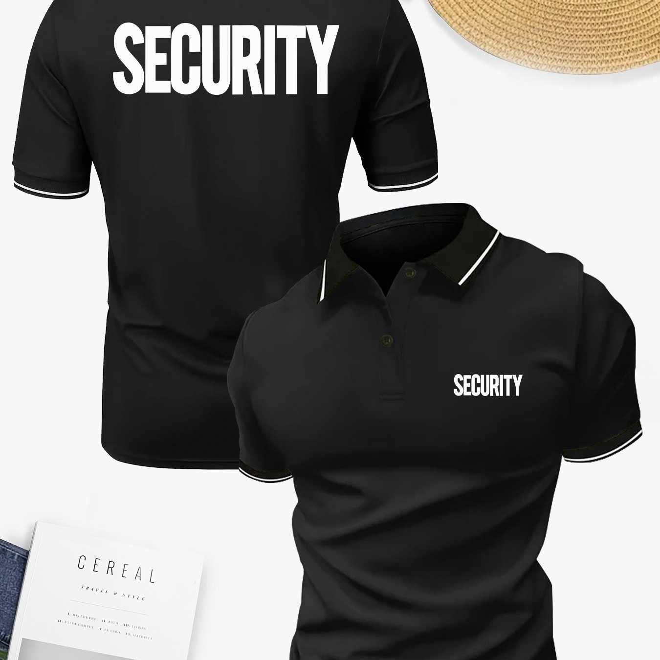 TEMU Maglietta da golf da casual con scollo stampa di a , vestibilit� regolare traspirante, polo a maniche corte da , top da golf elegante e per all'