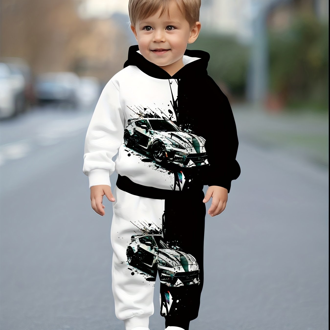 And Children's Clothing, Hoodie Set, Long Pants Set, Baby, Toddler, Clothing, Spring And Autumn Children's Clothing, Perfect For Outdoor